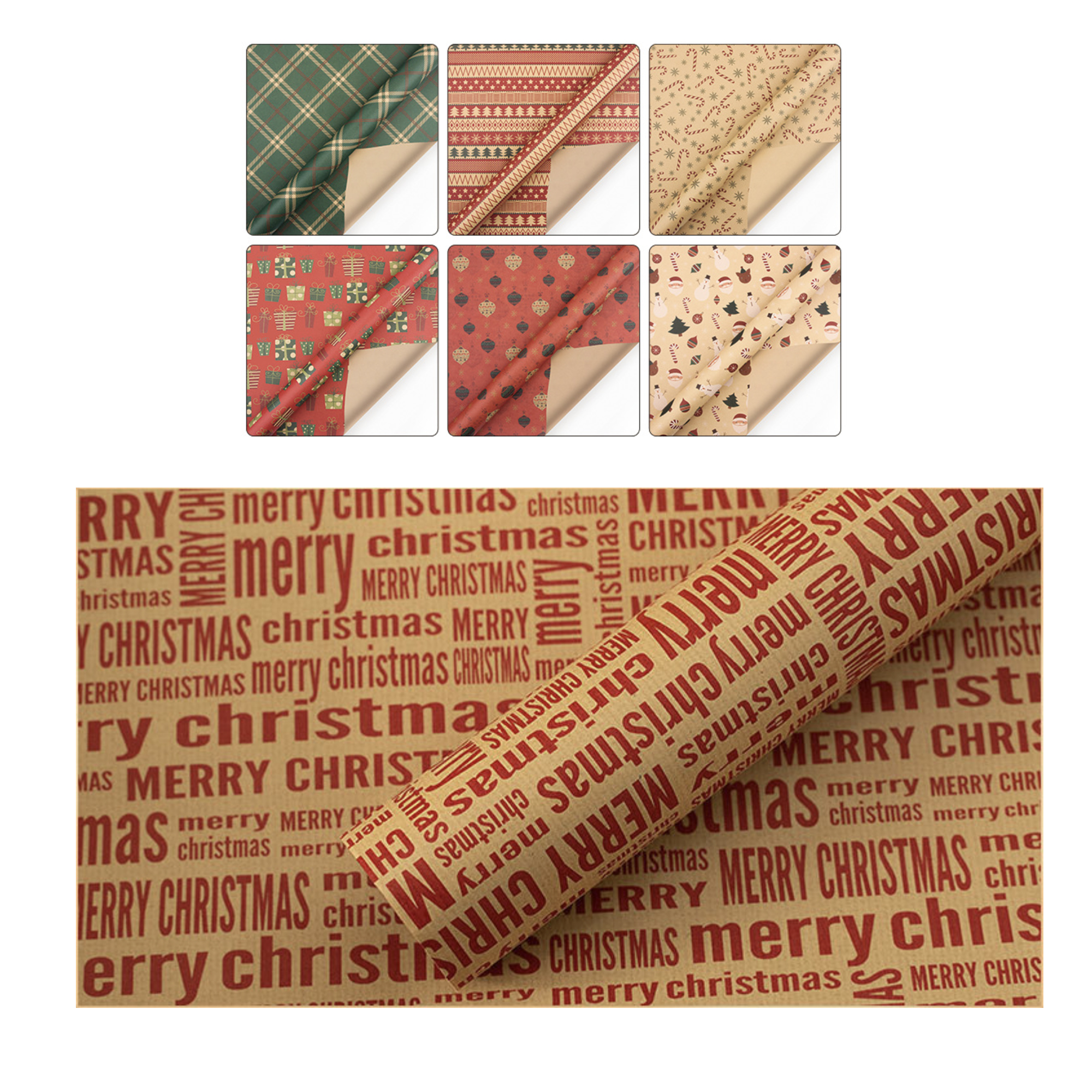 Custom Full Color Gift Food Kraft Wrapping Paper 2