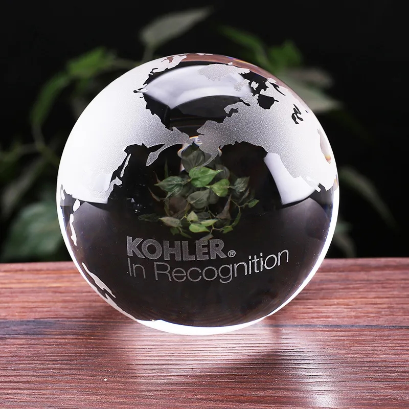 Crystal Globe Paperweight 4