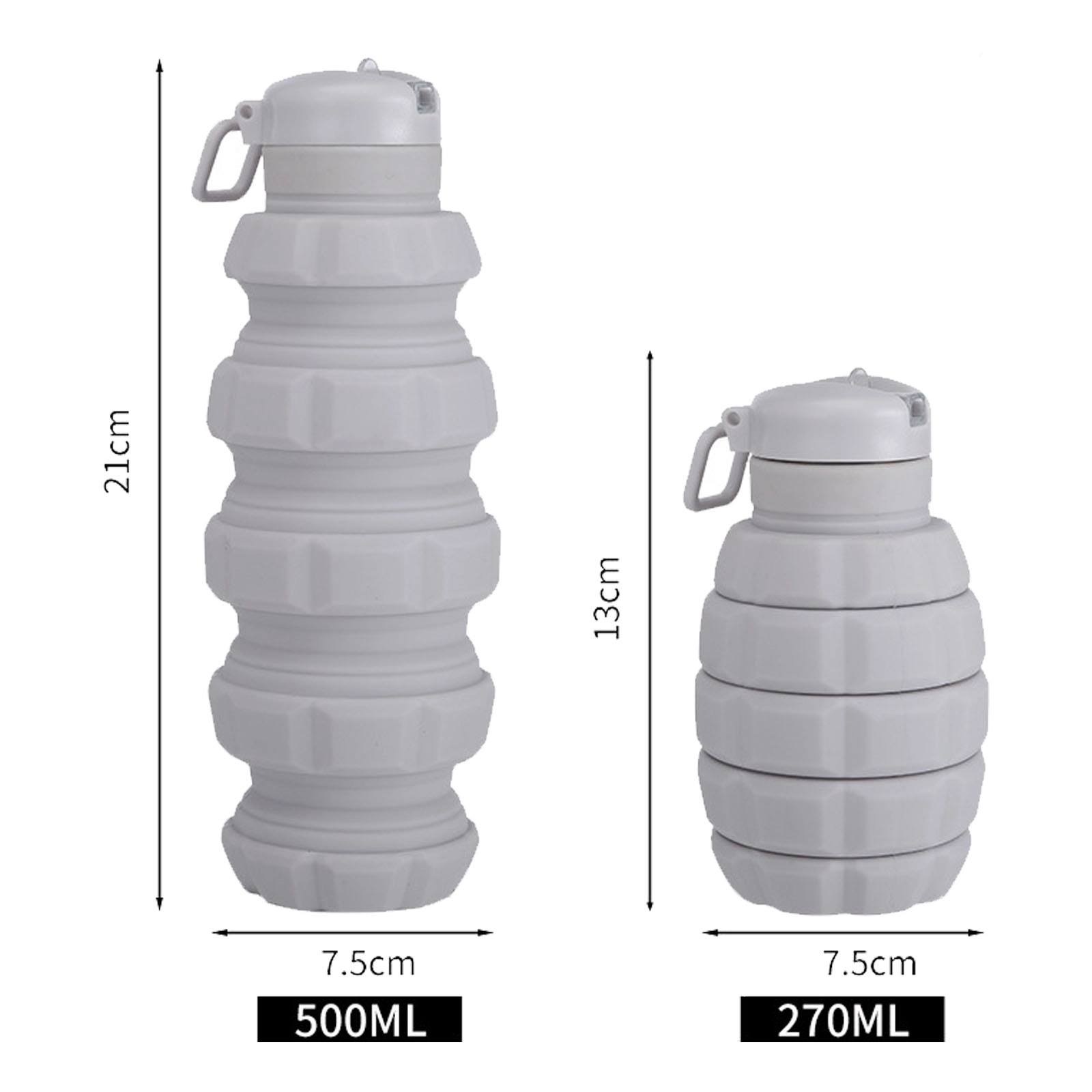 Creative Grenade-Shaped Silicone Water Bottle 2