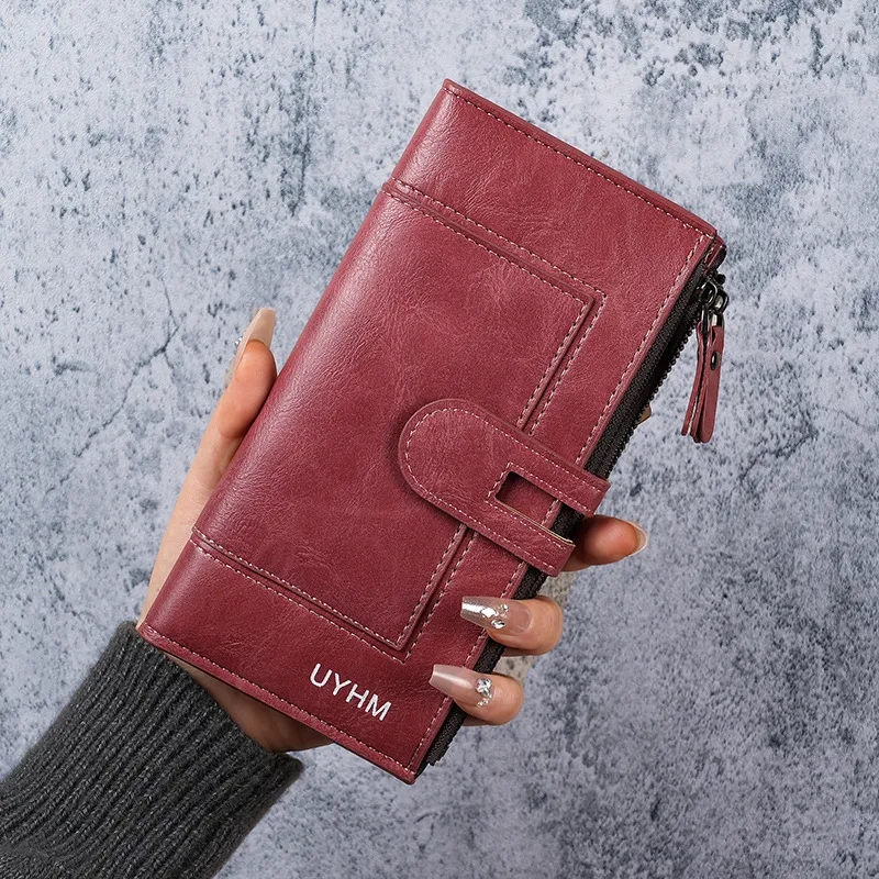 Coin Purse Wallet PU Leather Fashion Phone Bag Card Holder 4