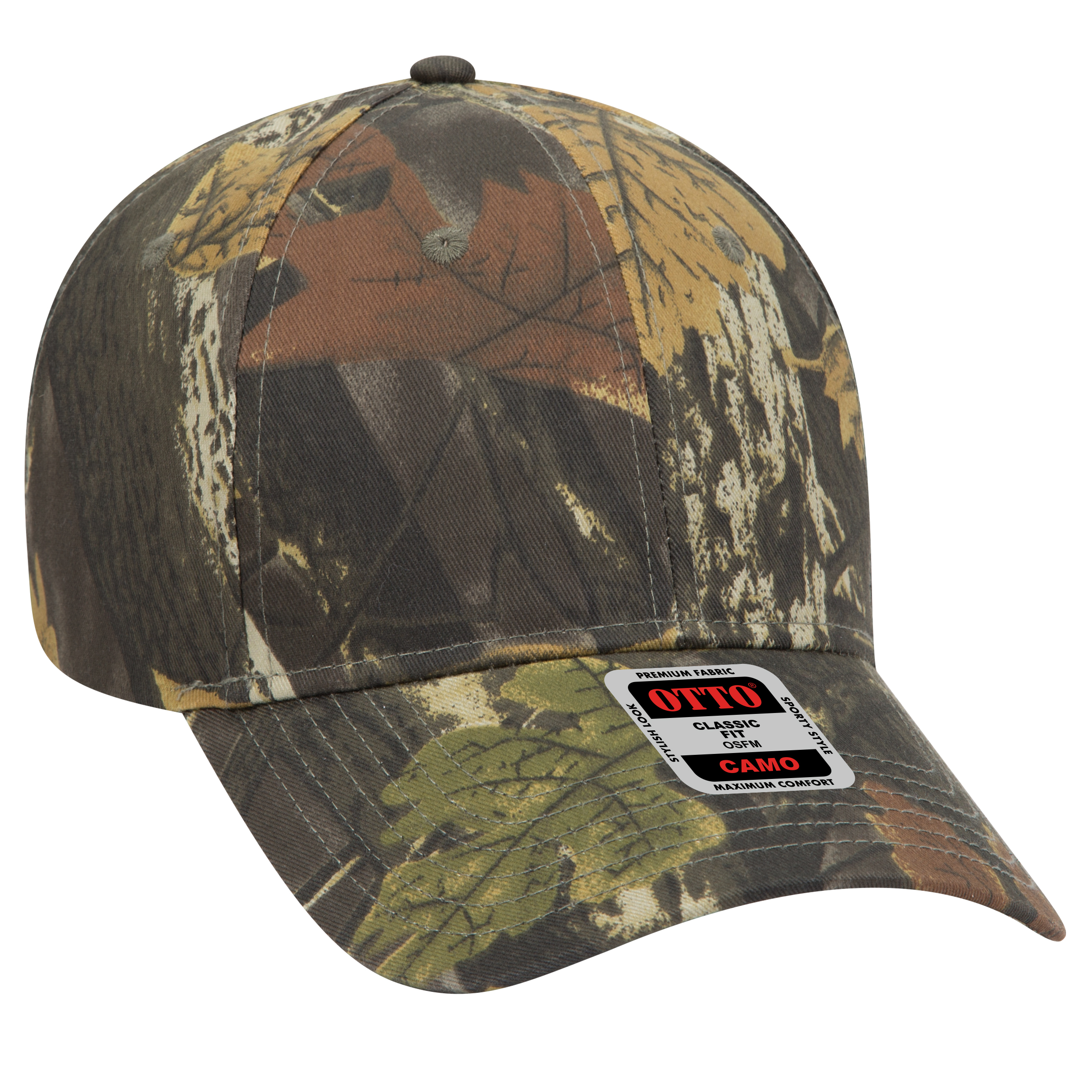 OTTO CAP® Camouflage 6 Panel Low Profile Baseball Cap 10