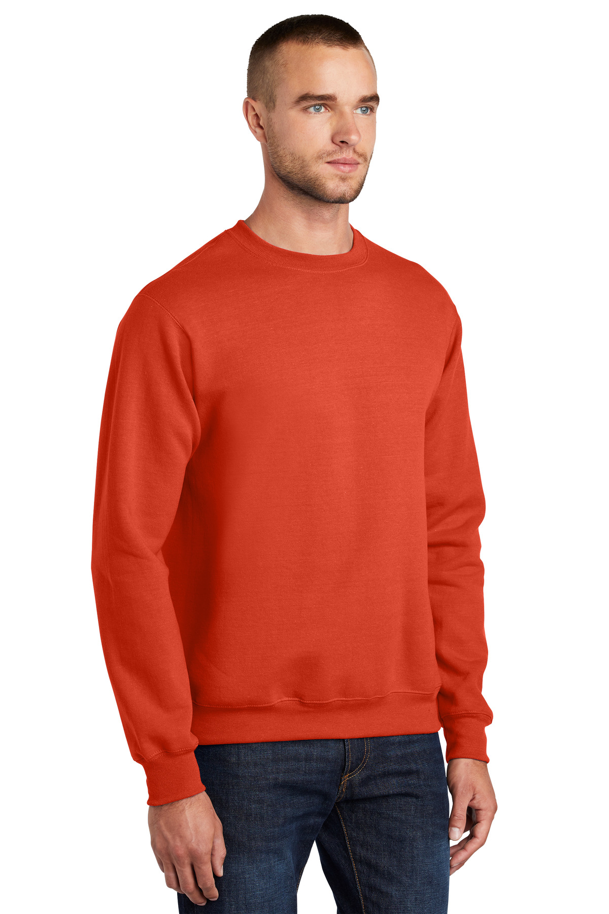 Port & Company® Essential Fleece Crewneck Sweatshirt, custom hoodie or sweatshirt with logo imprint 16