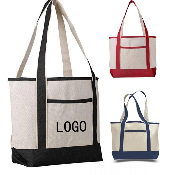 Canvas Boat Tote, custom tote bag with logo imprint 5
