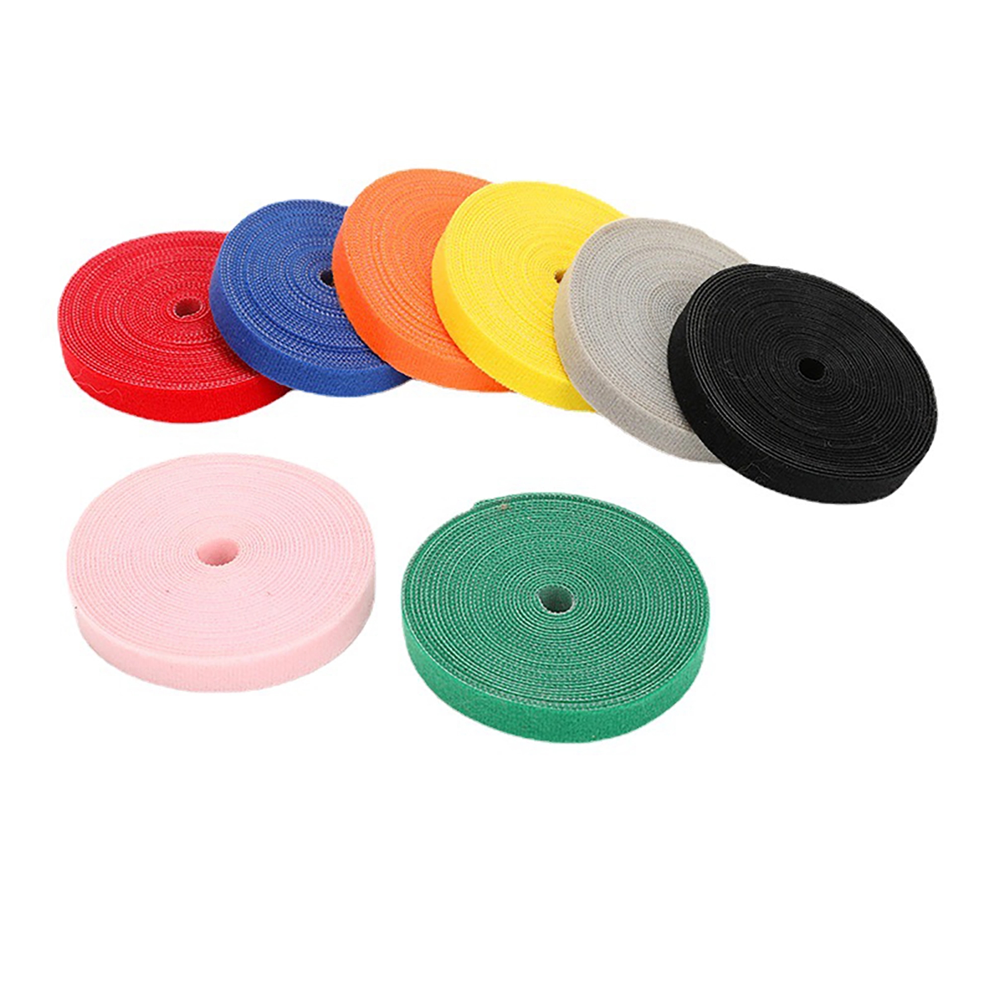 MOQ 100pcs 39" x 0.6" Colorful Hook and Loop Fastener 15