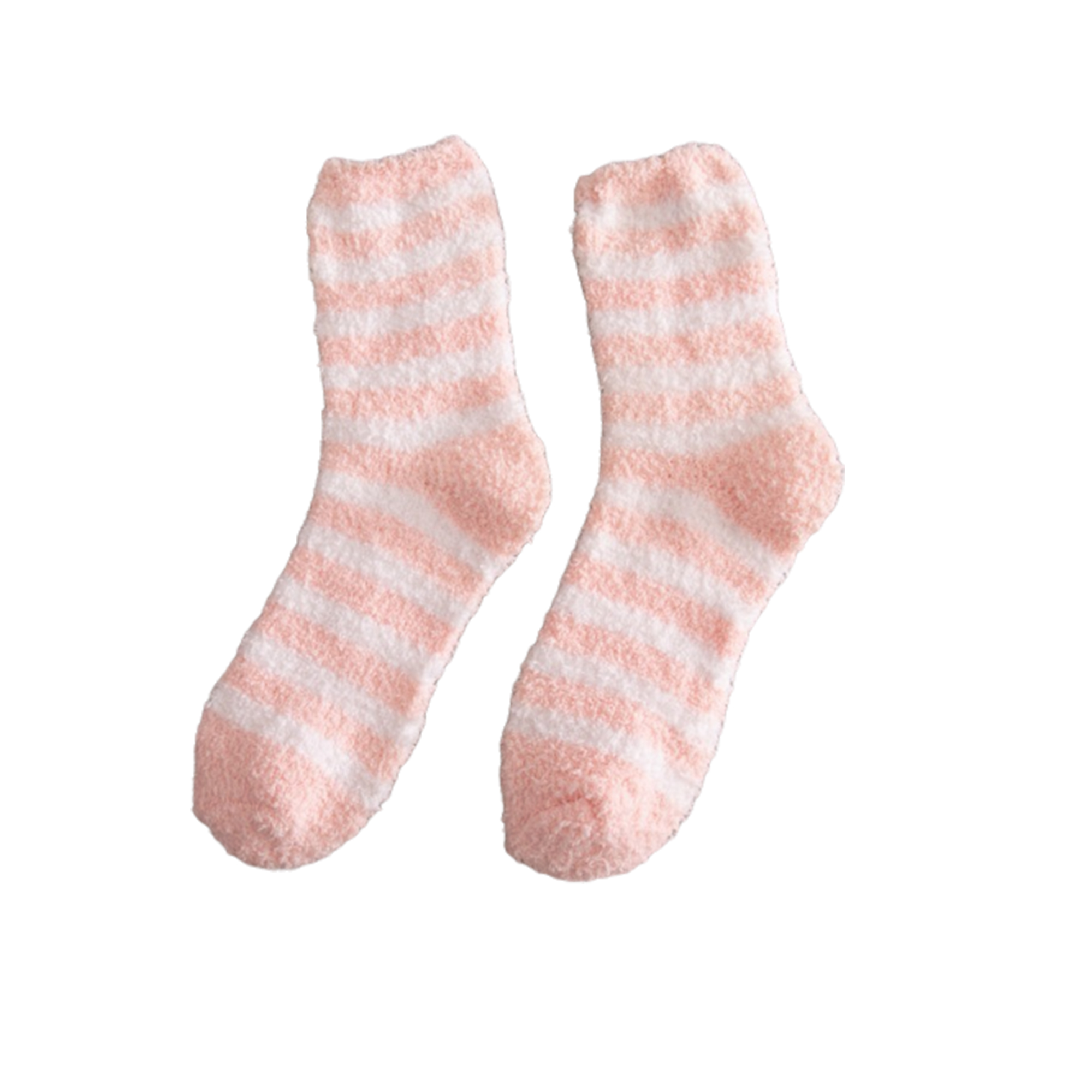 Stylish Striped Coral Fleece Warm Socks 3