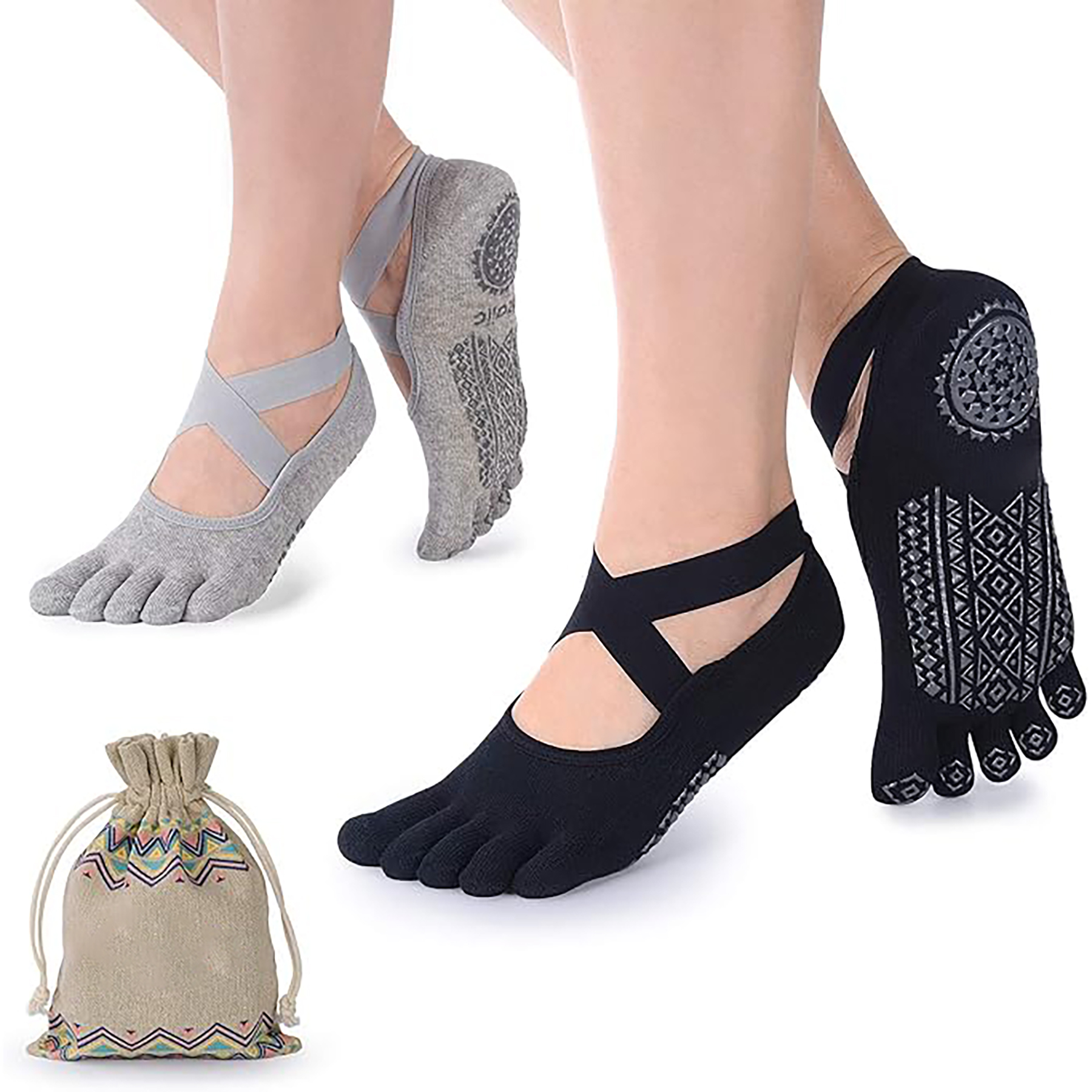 Five Toe Yoga Socks 9