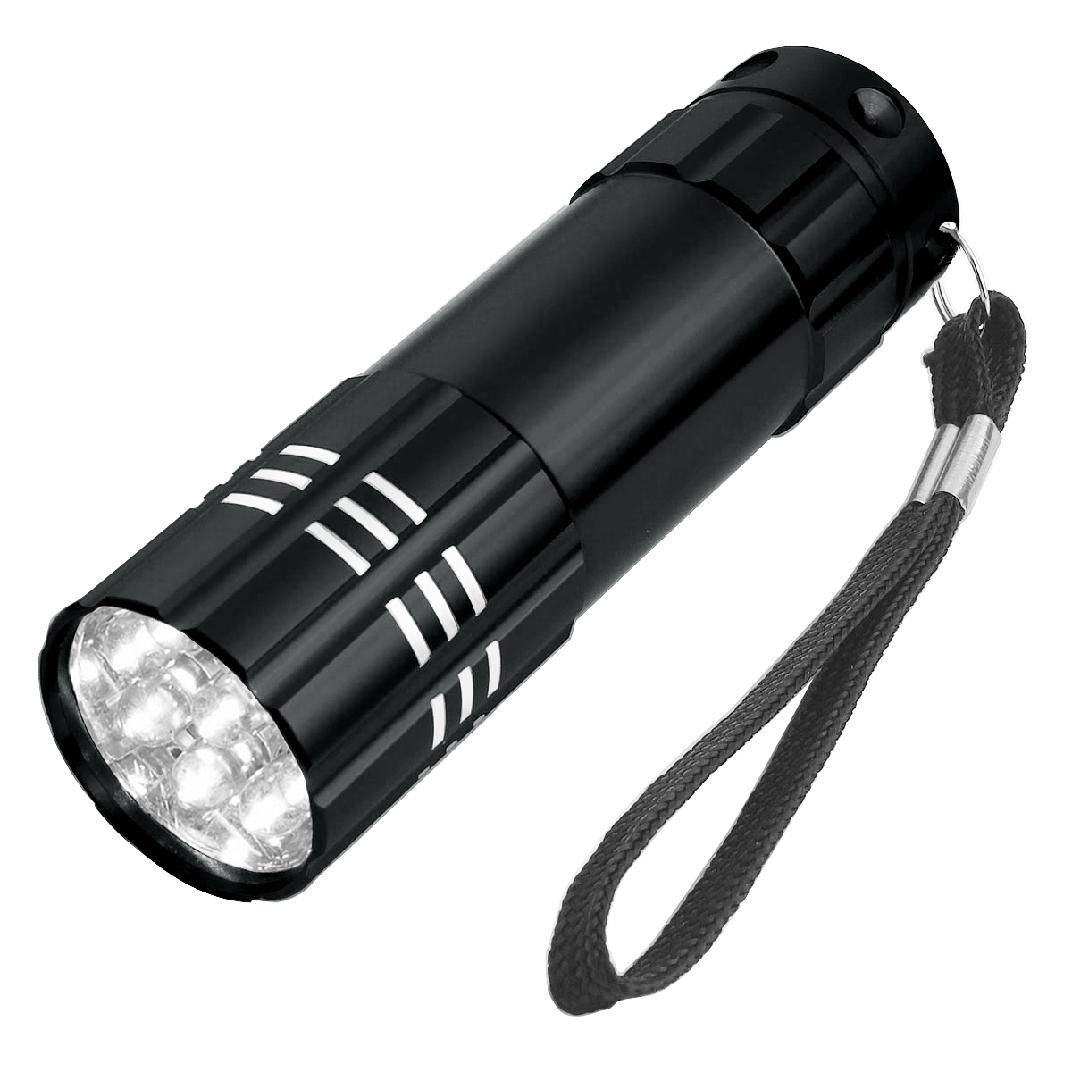 Aluminum LED Flashlight With Strap 7