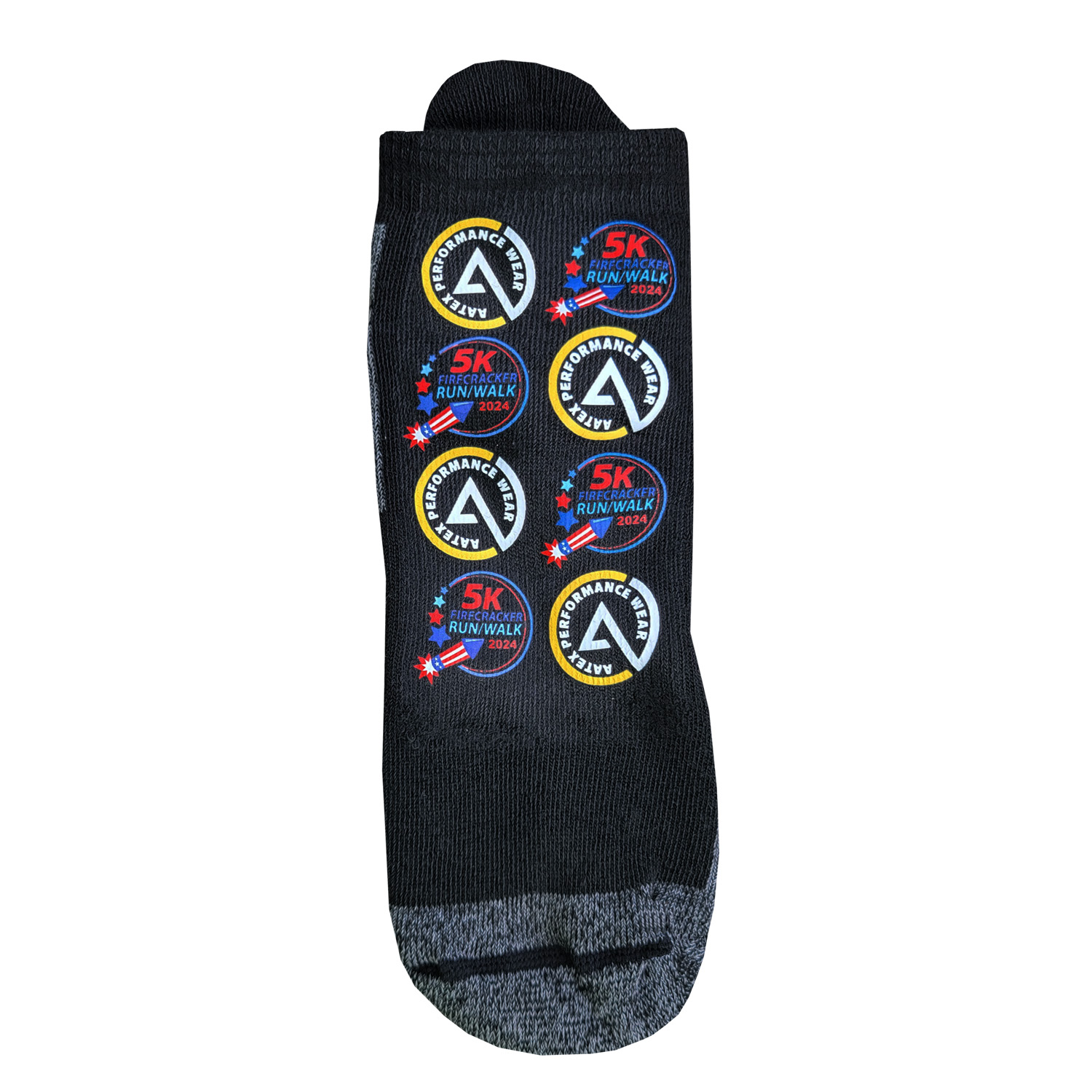 Pull Tab Runners Socks with Oversized DTF 6