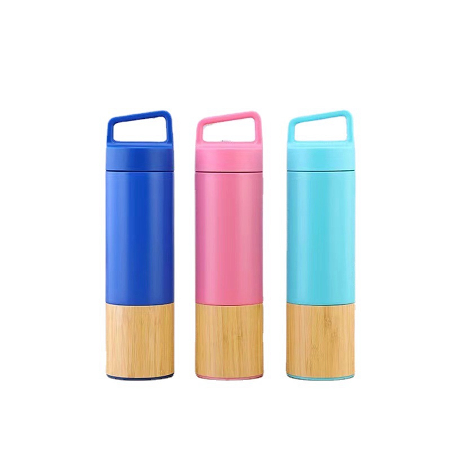 20 Oz. Triple Wall Bamboo 304 Stainless Steel Vacuum Flask, custom water bottle with logo imprint 7