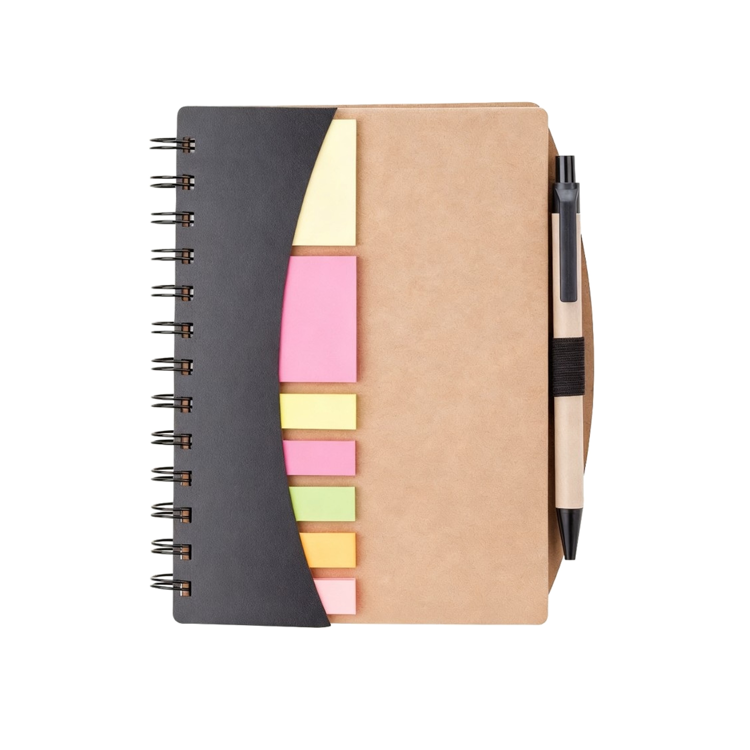 Spiral Notebook with Pen & Sticky Notes - Ocean 4
