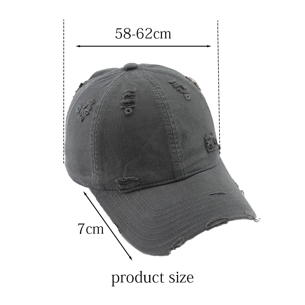 Vintage Custom Embroidery Old Hole Dad Hat 10