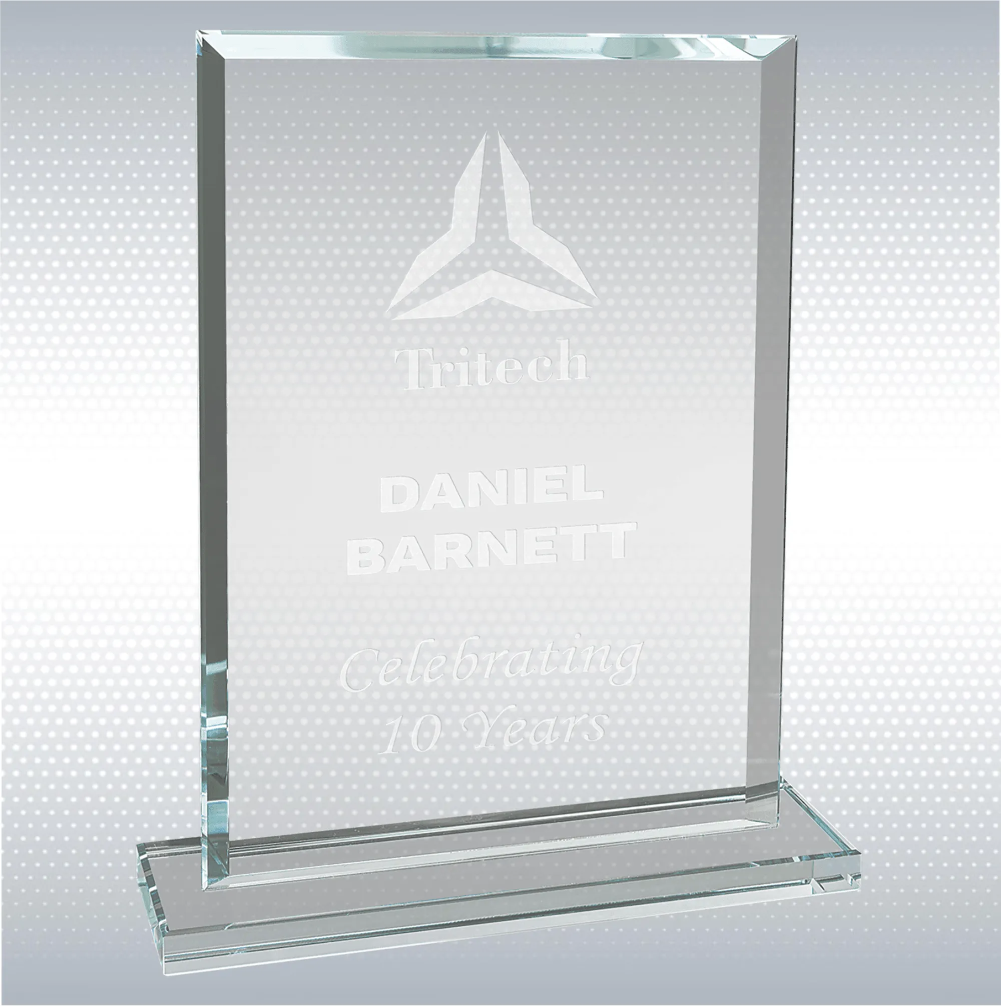 Rectangle Clear Glass Award 15