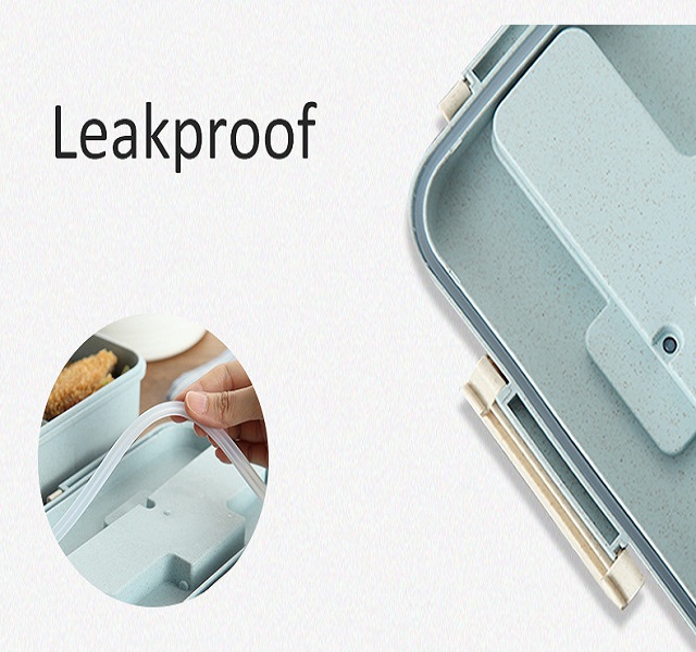 Biodegradable Wheat Bento Lunch Box with Spoon 9