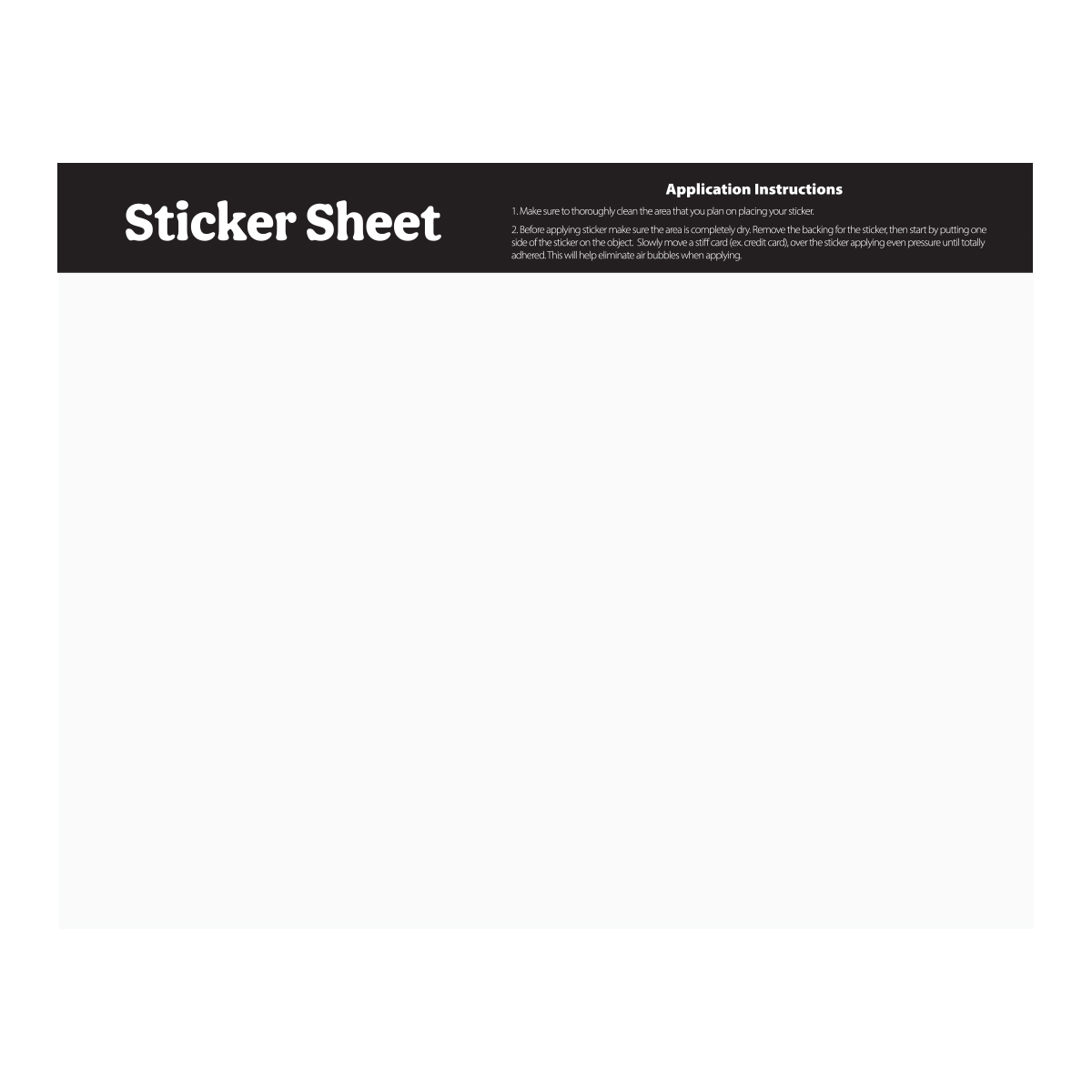 Ultra Removable Sticker Sheet 5.5" x 7" Custom Shapes 3