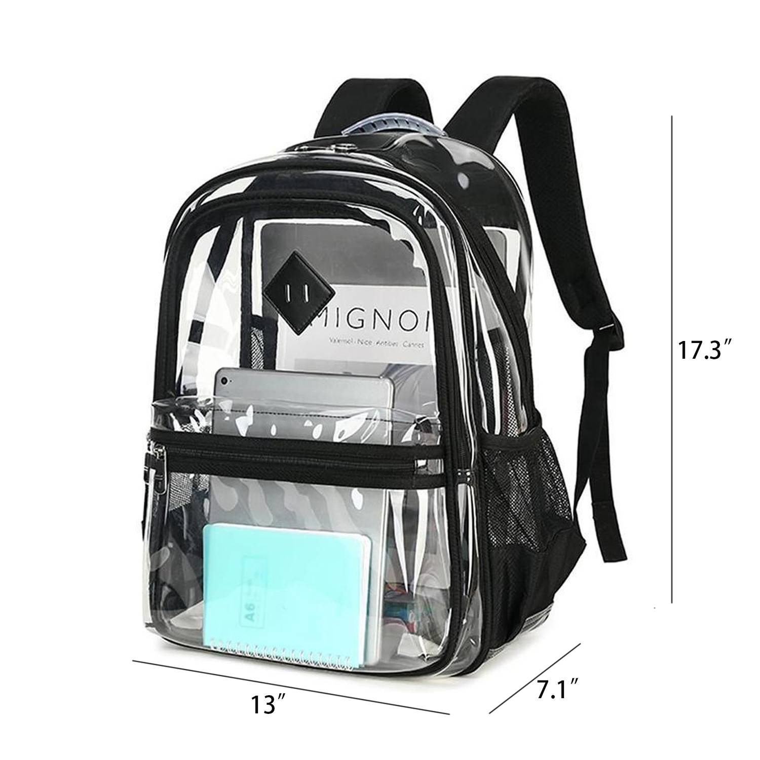 PVC Waterproof Heavy Duty Clear Backpack 3