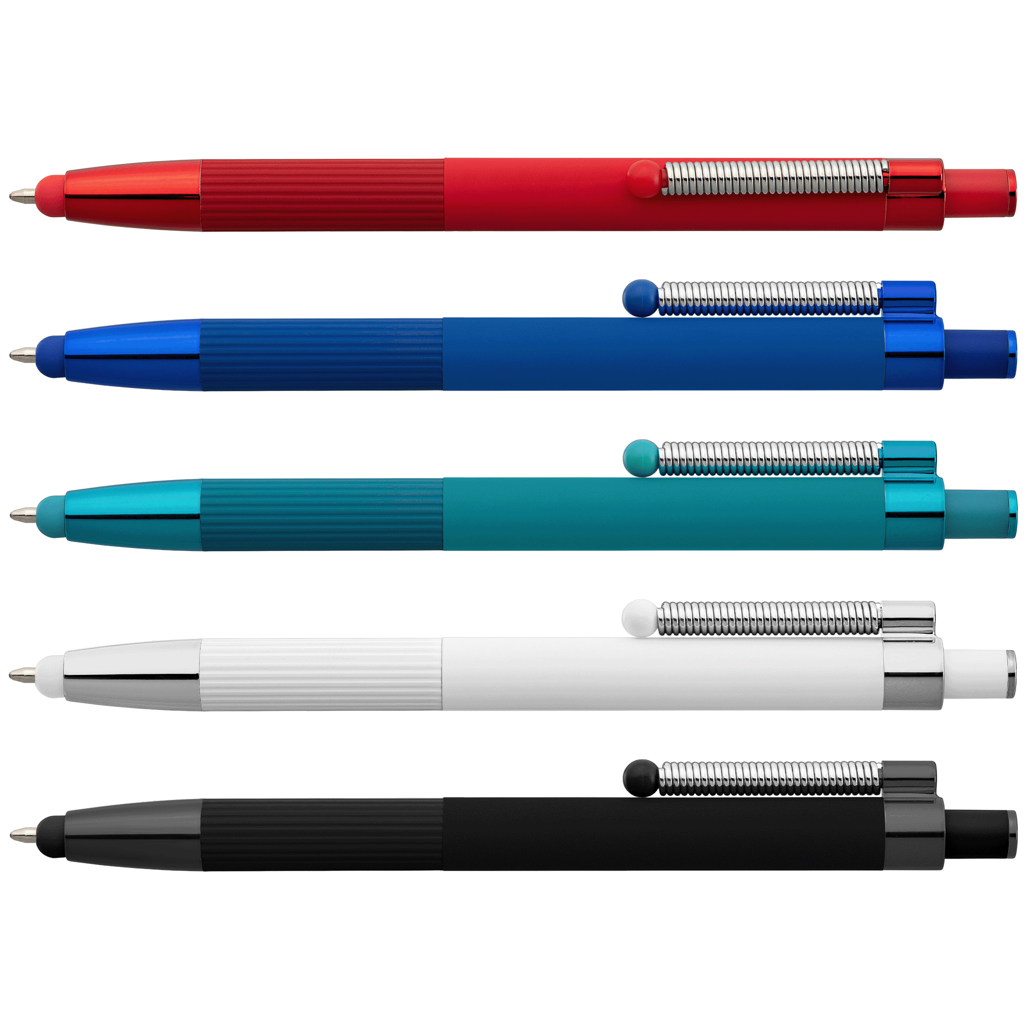 Lisbon Recycled Aluminum Monochrome Fidget  Stylus Pen 15