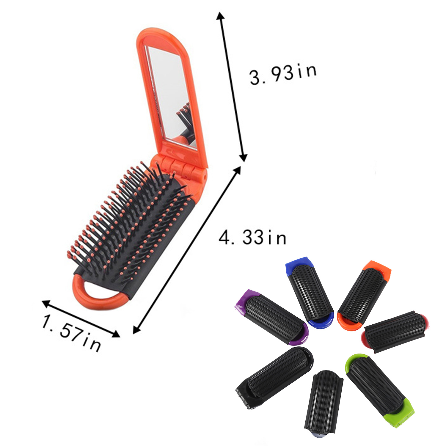 Customized Folding Mirror W/ Comb 5