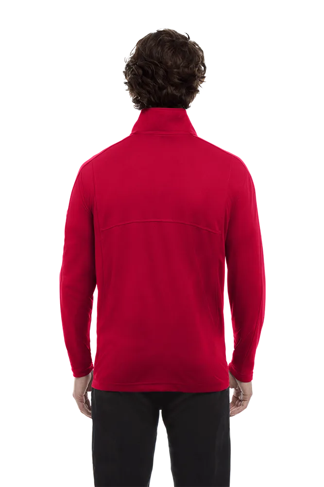 MENS WICKING SOLID 1/4 ZIP LS PULLOVER 41