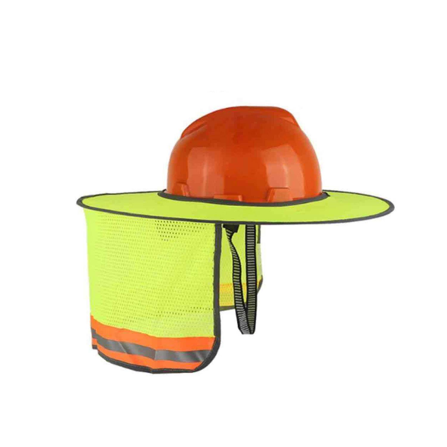Summer Safety Helmet Fluorescent Reflective Sunshade 2