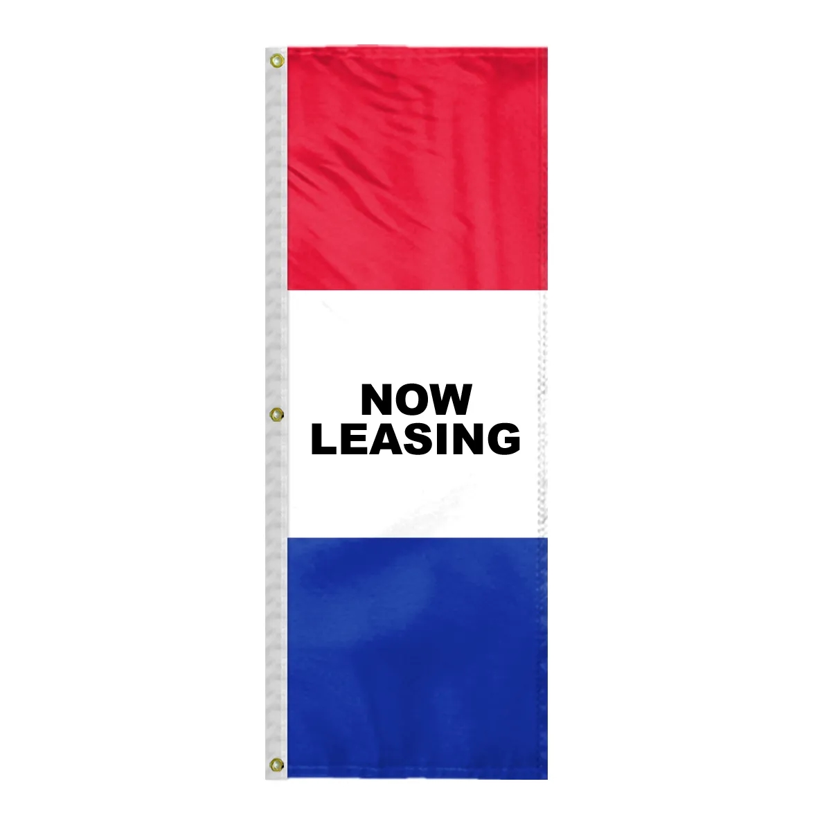8' x 28" (3) Sewn Stripes Horizontal Message Flags 8