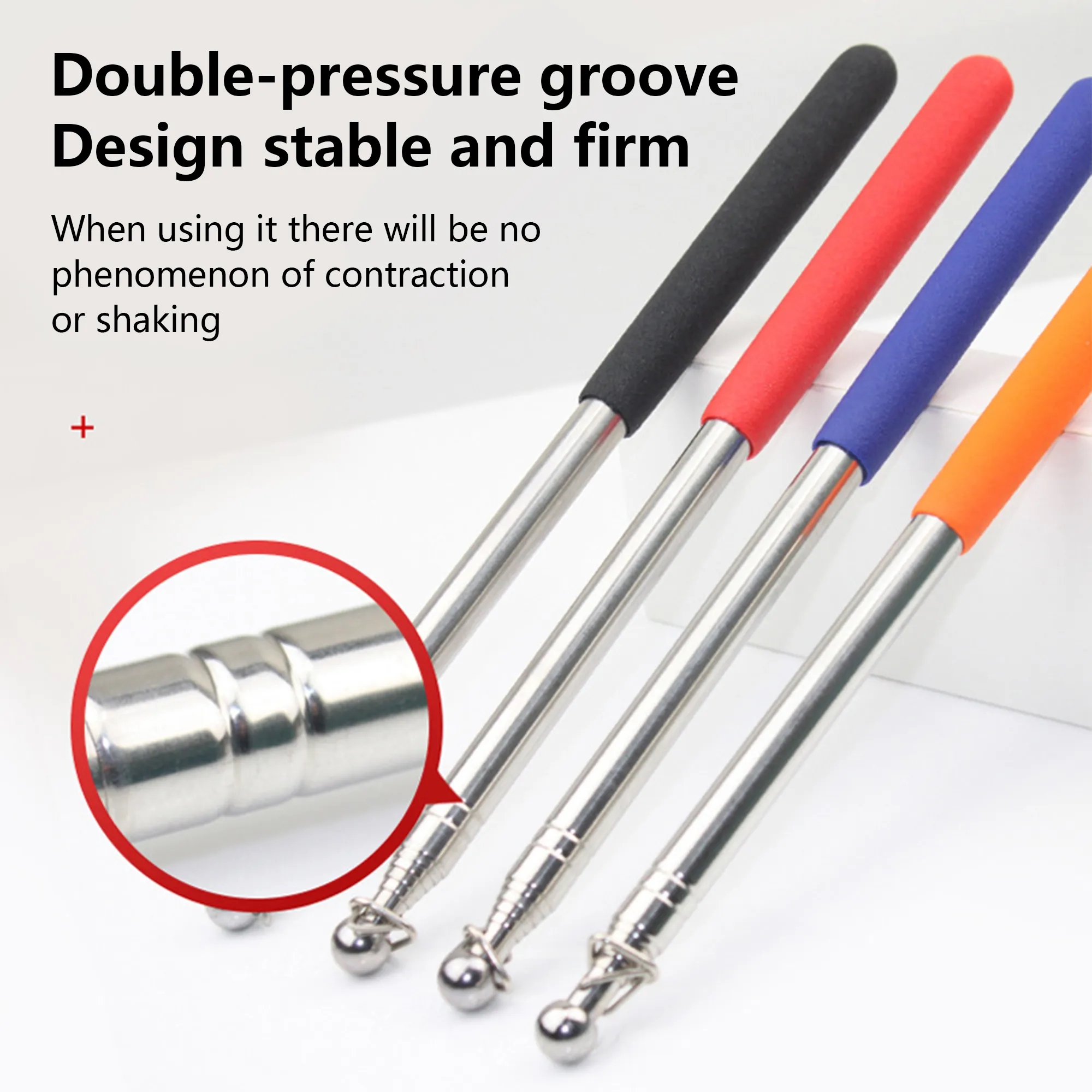 Handheld Stainless Steel Telescopic Flagpole 6
