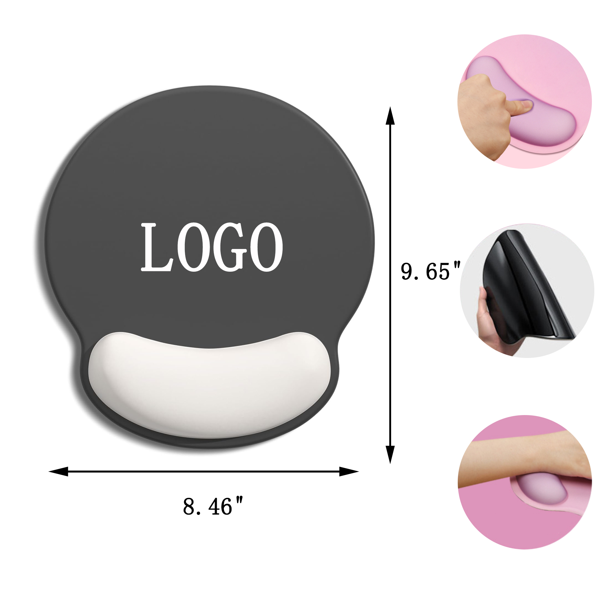 Non - Slip Wrist Rest Silicone Mouse Pad 2