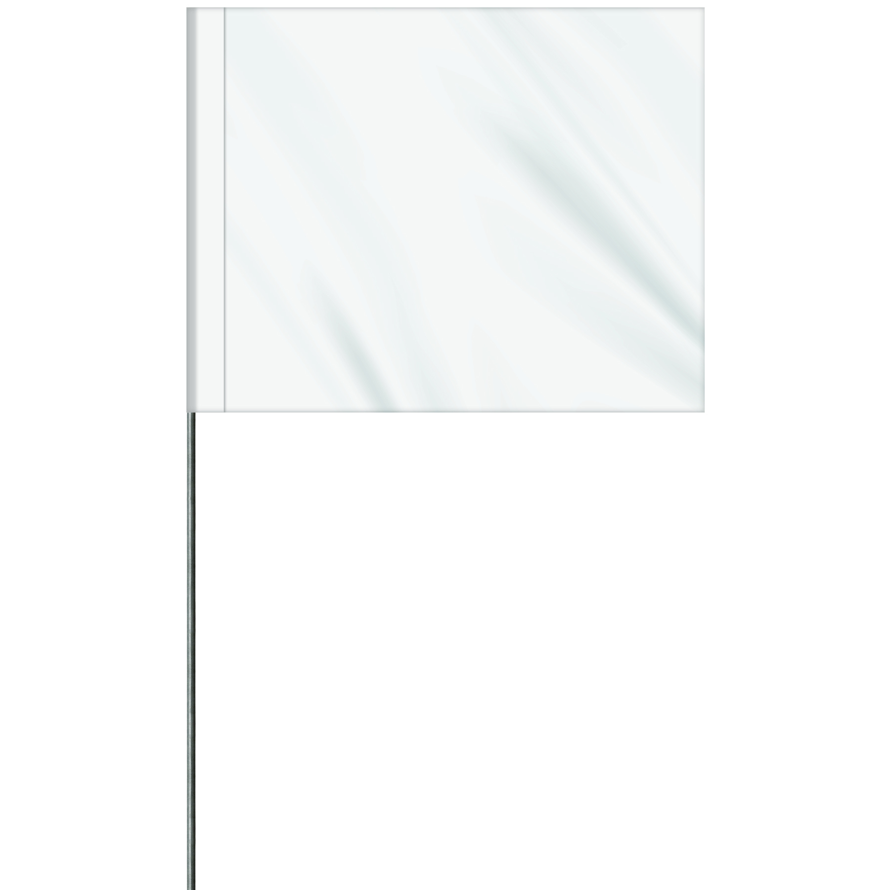 1-Color 4" x 5" Custom Vinyl Marking Flag with 21" Wire 11