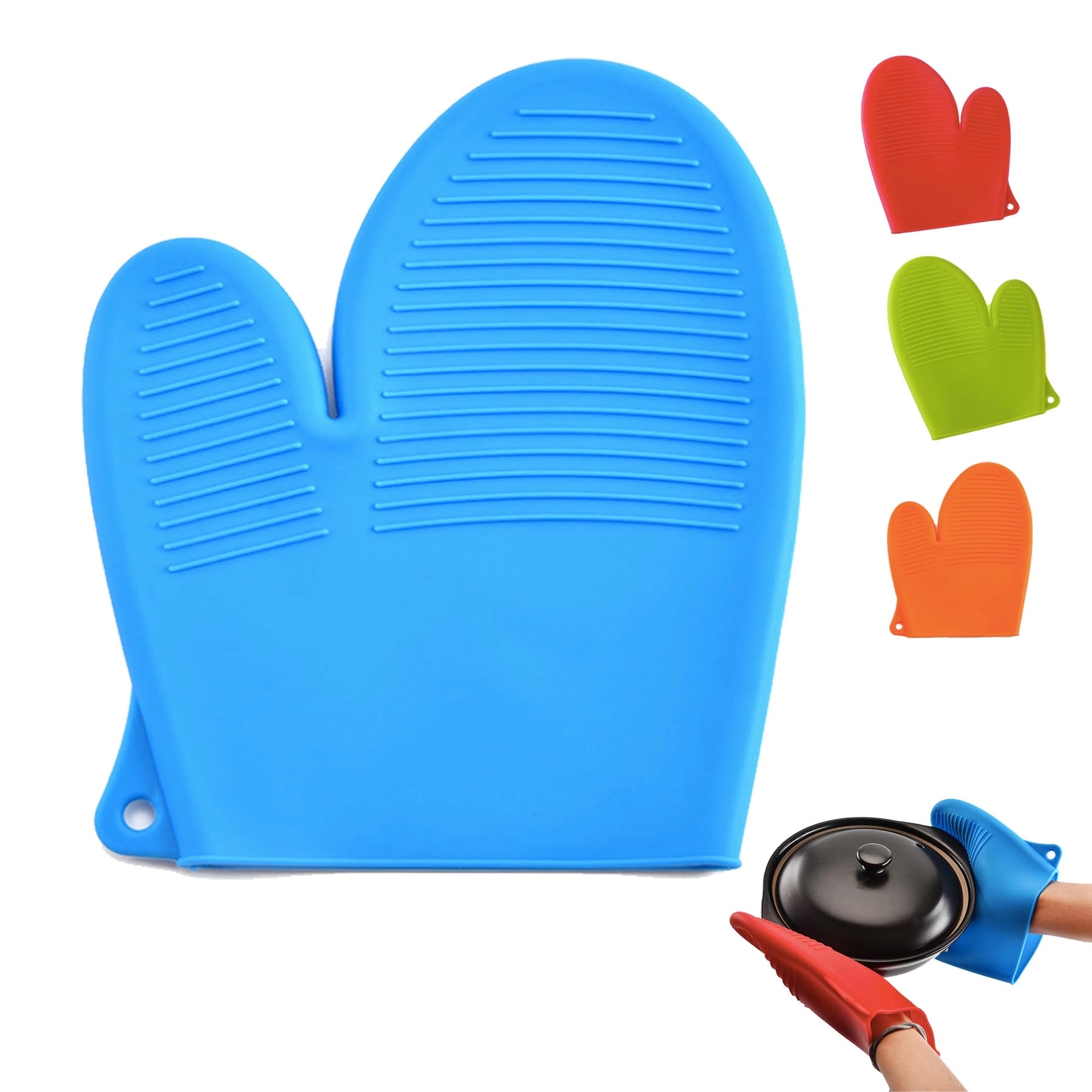 Heat Resistant Silicone Oven Mitt 2