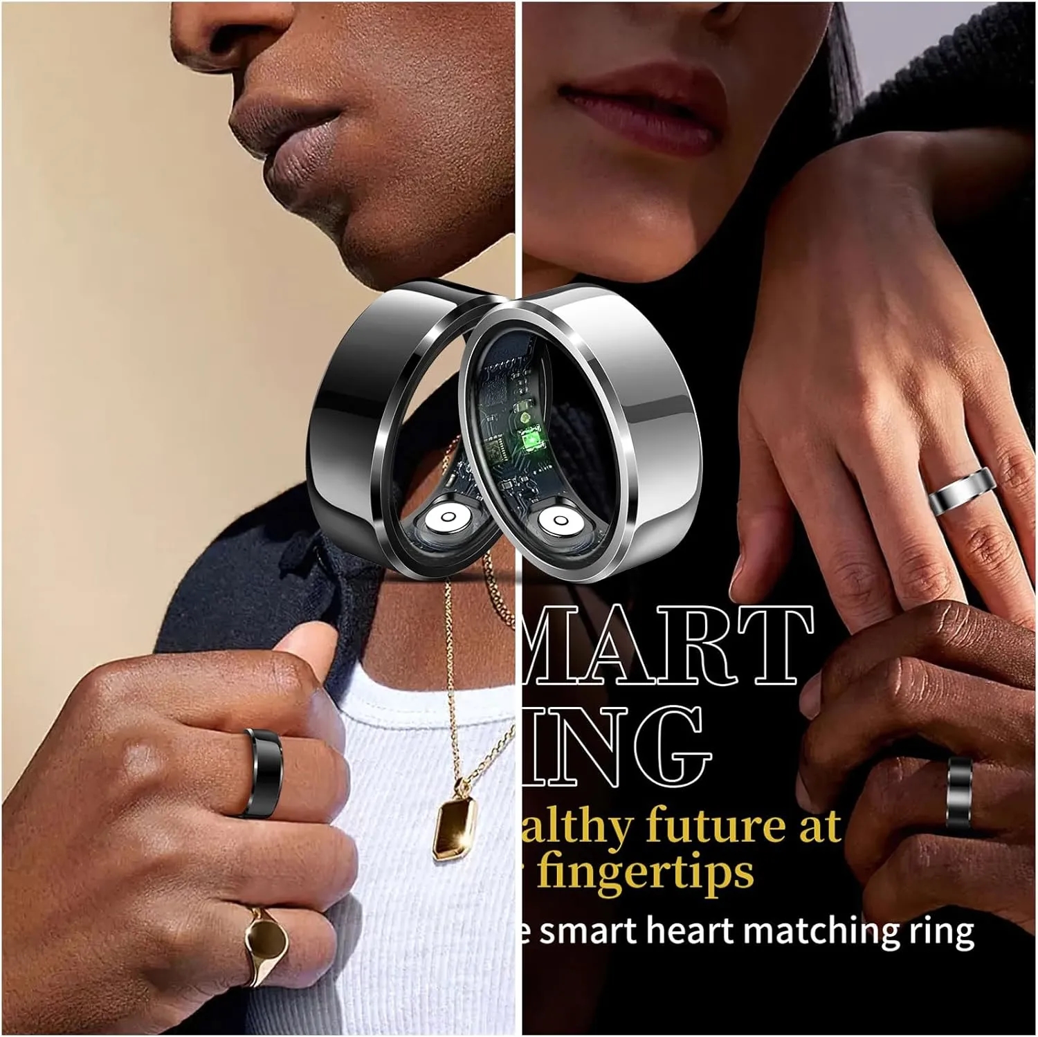 Smart Fitness Ring Health Monitor Heart Rate Sleep Tracking 3