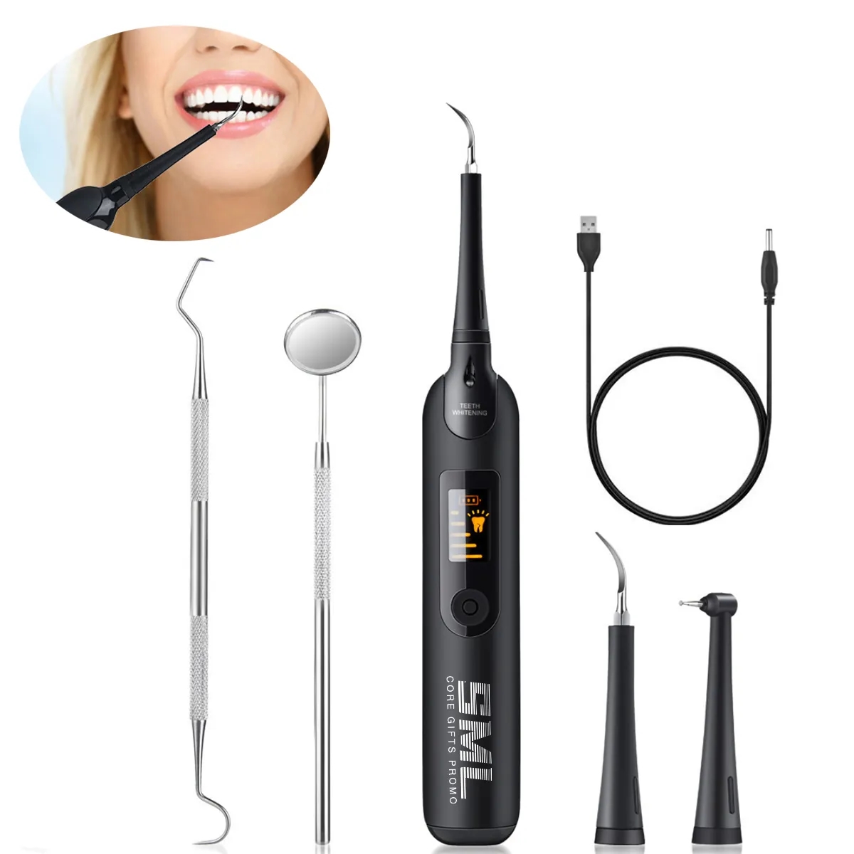 Portable Electric Ultrasonic Tooth Cleaning Kit 2