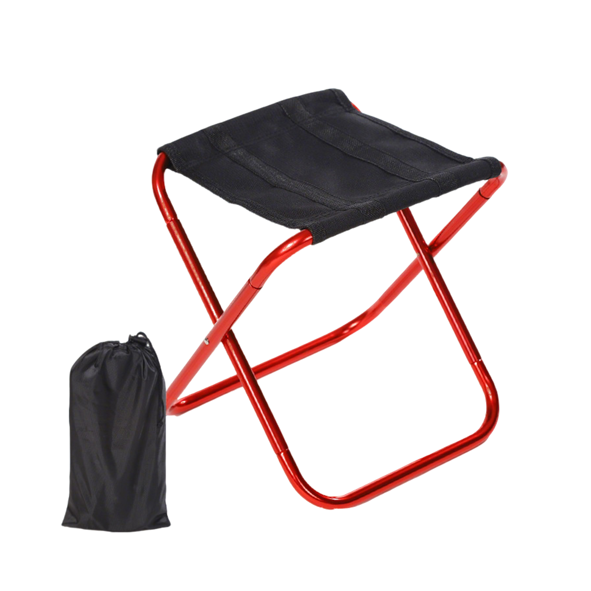 Portable Folding Camp Stool With Aluminum Frame 3
