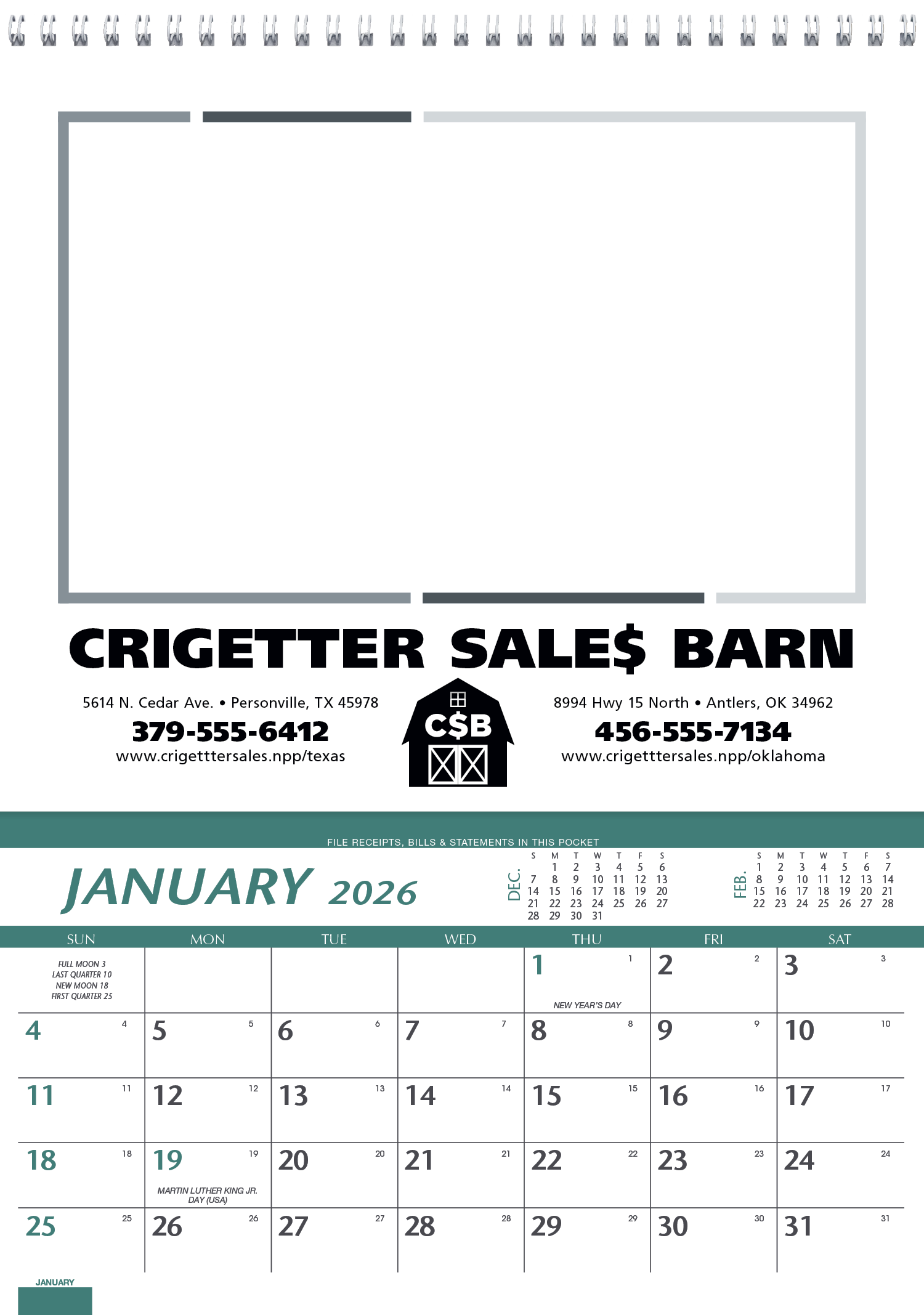 Triumph® Calendars Farm Pocket Calendar 16