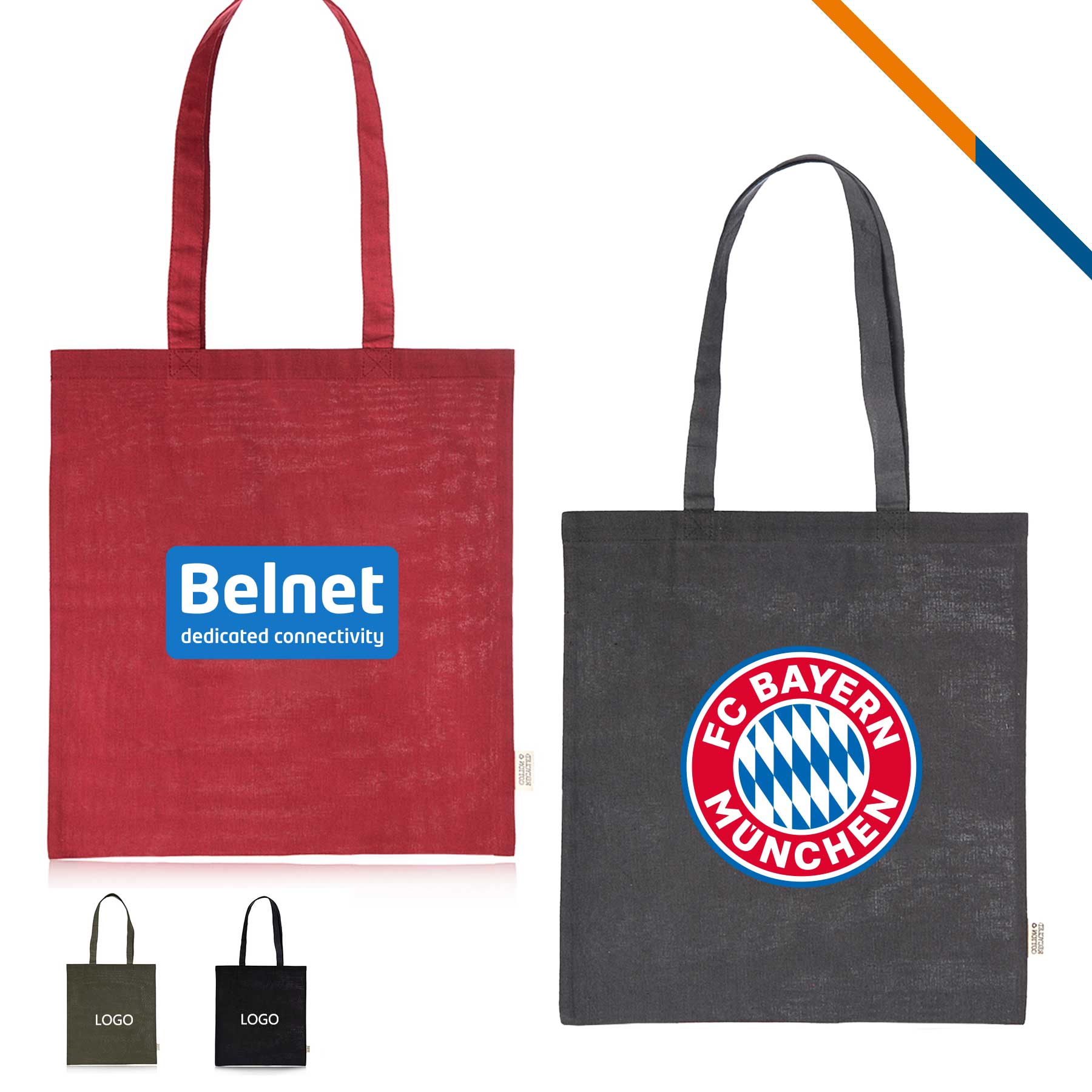 Prescott Cotton Tote Bag, custom tote bag with logo imprint 2
