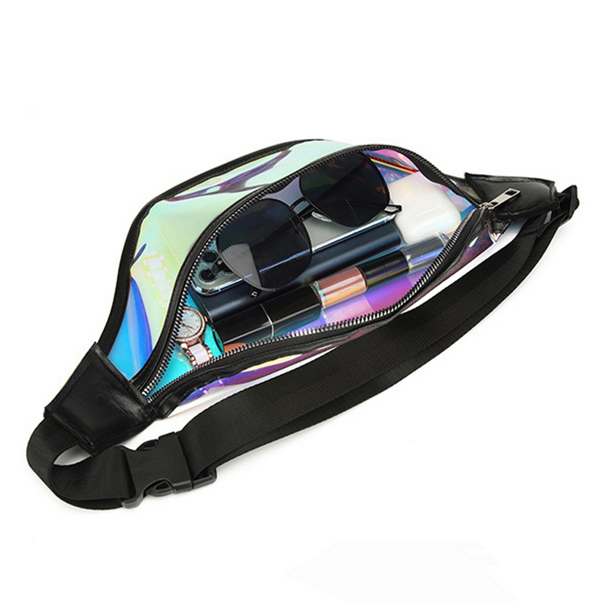 Tpu Laser Sports Fitness Transparent Mobile Phone Waist Bag 2