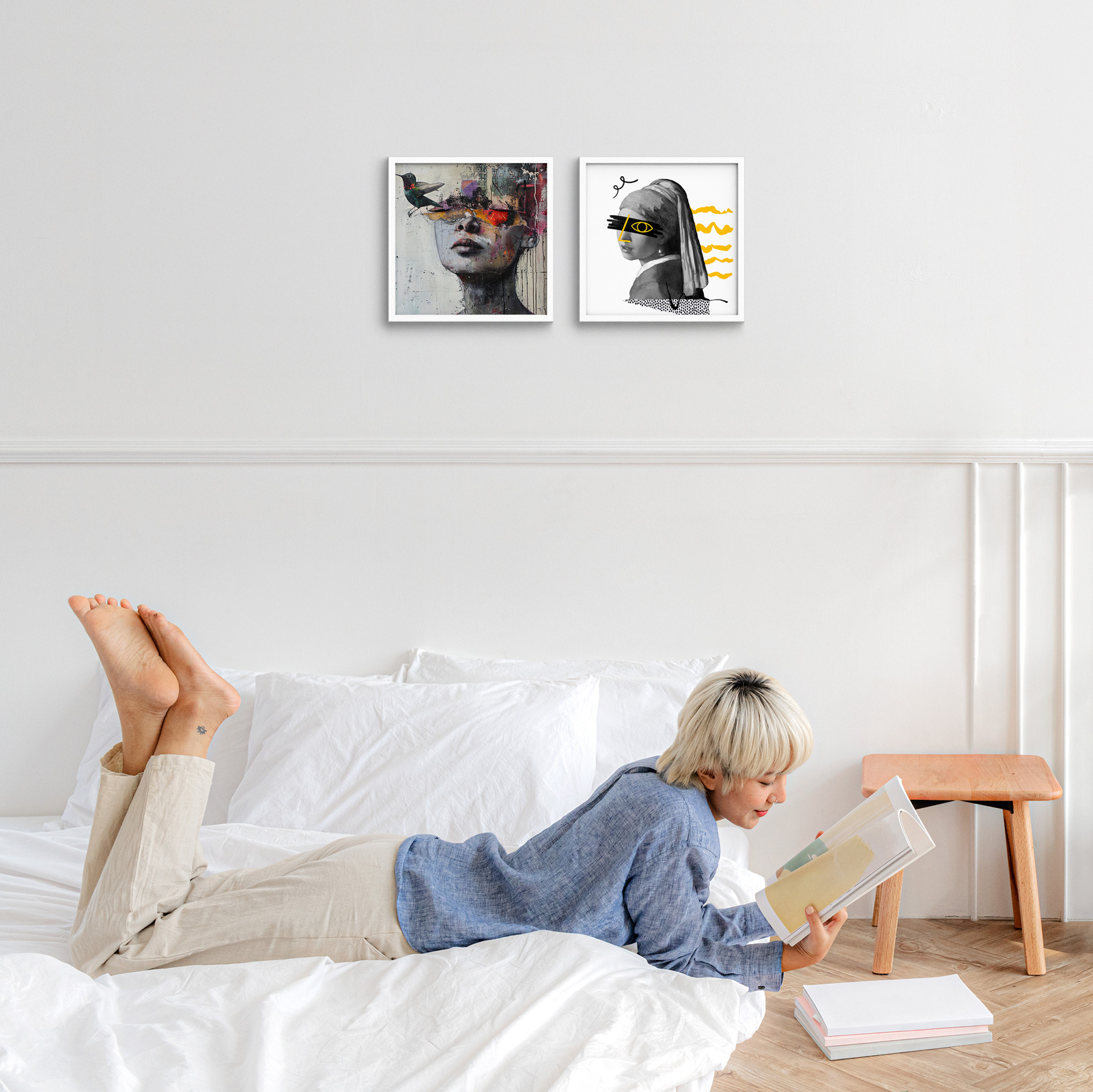 Framed MIXPIX® Wall Tiles – Personalized UV Printed Collage System for Homes & Offices 5
