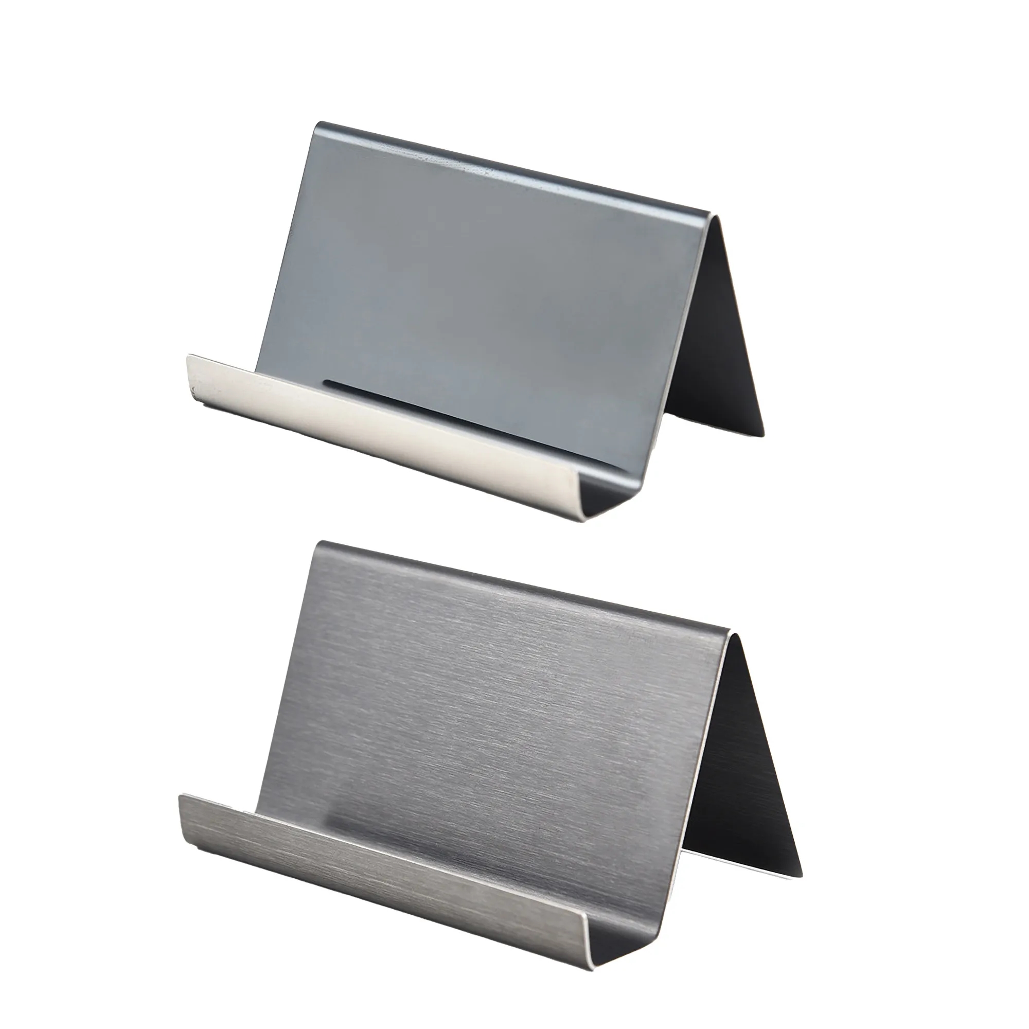 Metal Desktop Card Holder Desk Stainless Business Office 7