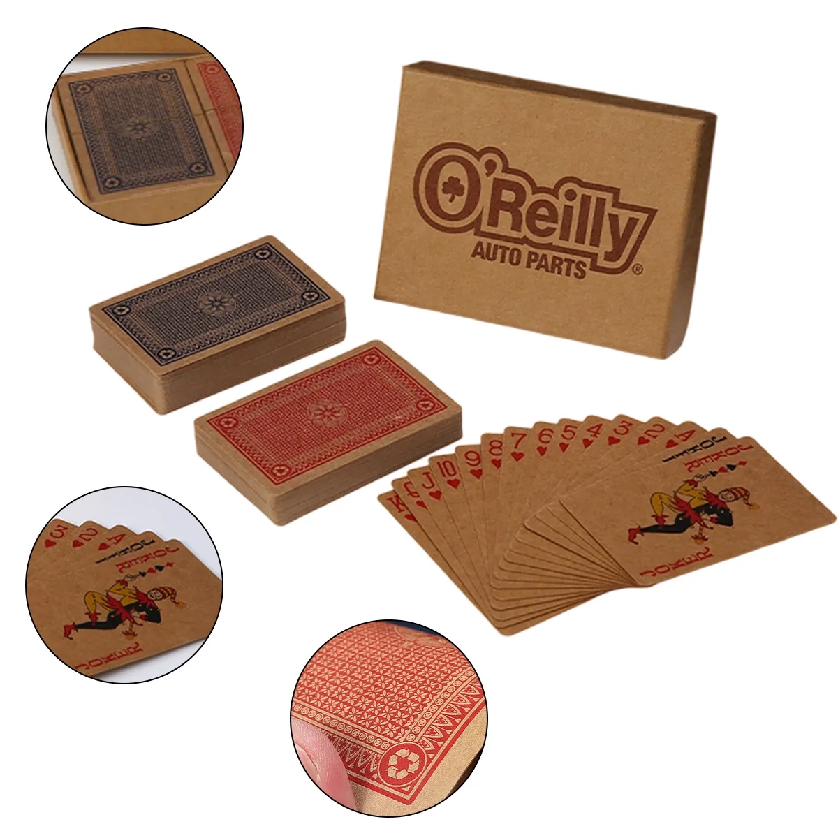 Custom Kraft Paper Playing Cards With Tuck Box 5
