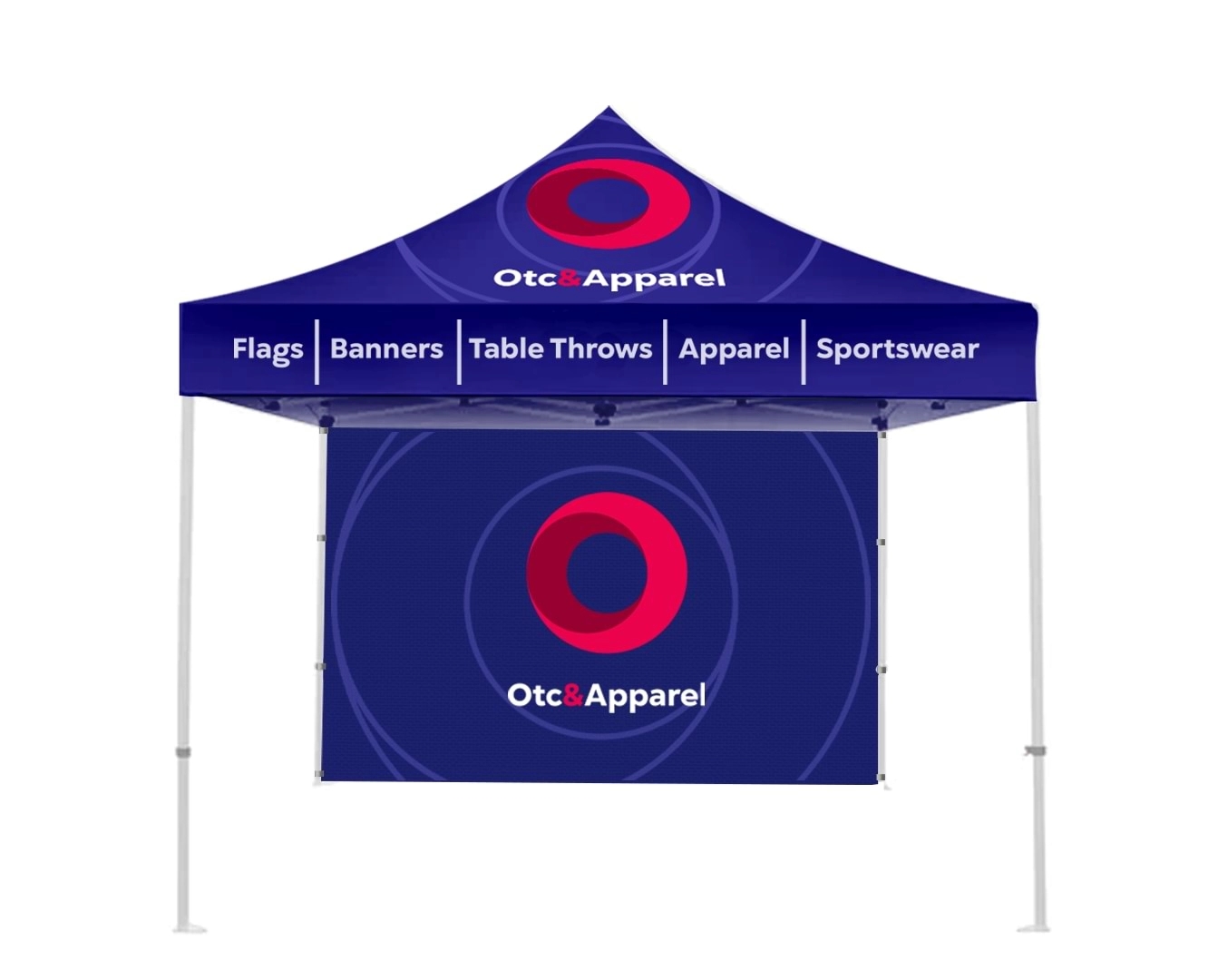 10x10 Single Sided Canopy Full Backwall 3
