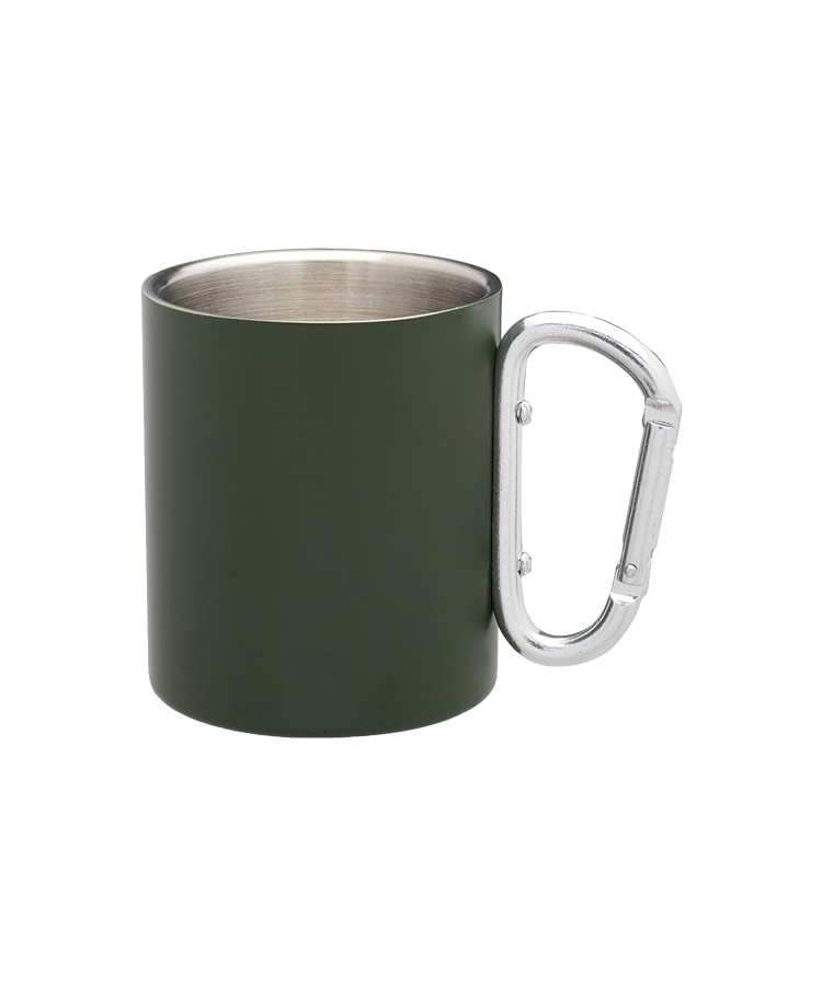 Union Printed - 10 oz. Carabiner Handle Stainless Steel Mugs 4