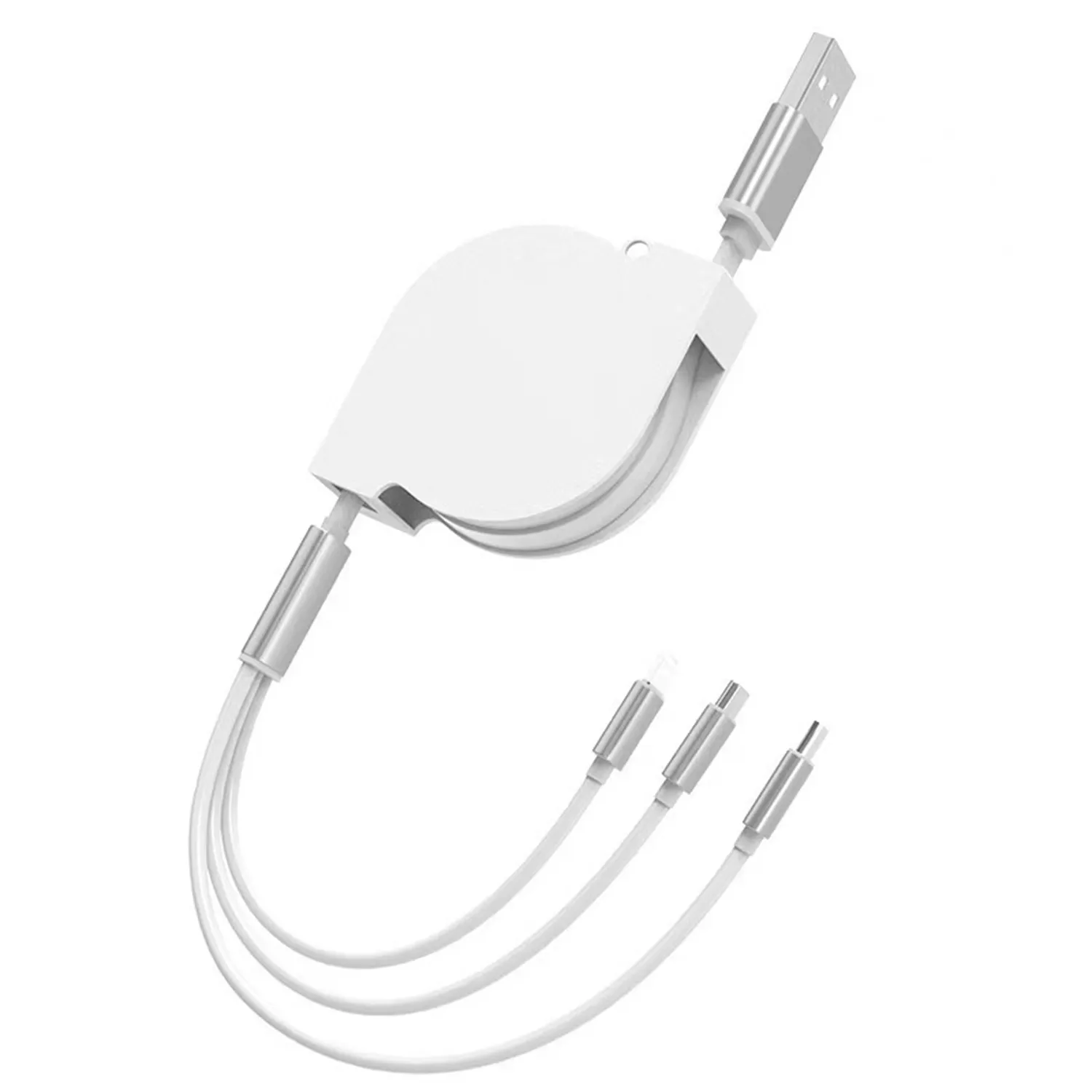 3-In-1 Lanyard Cell Phone Charging Cable W/Type-C Adapter 2