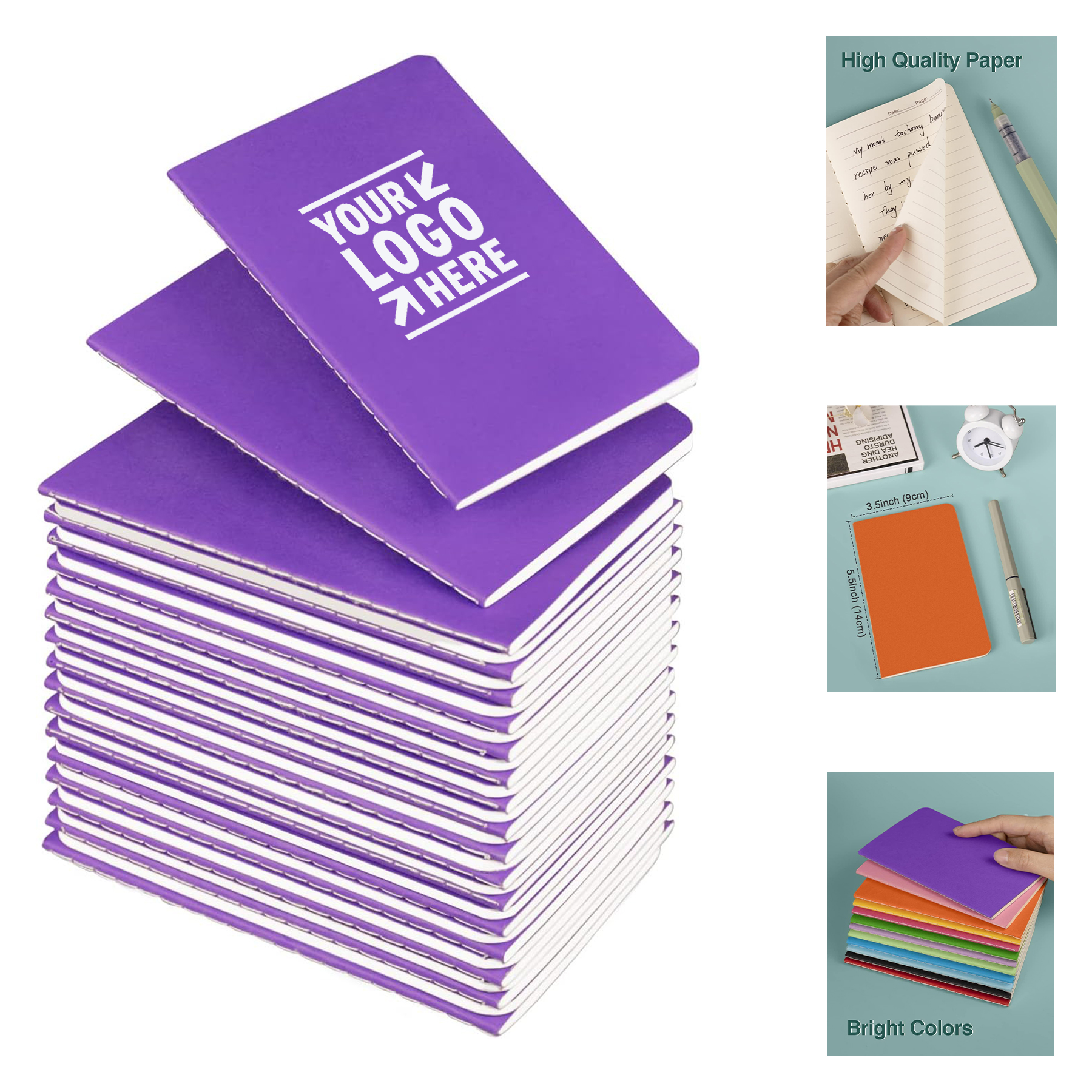 3.5" x 5.5" 30 Sheets Small Notebook 1
