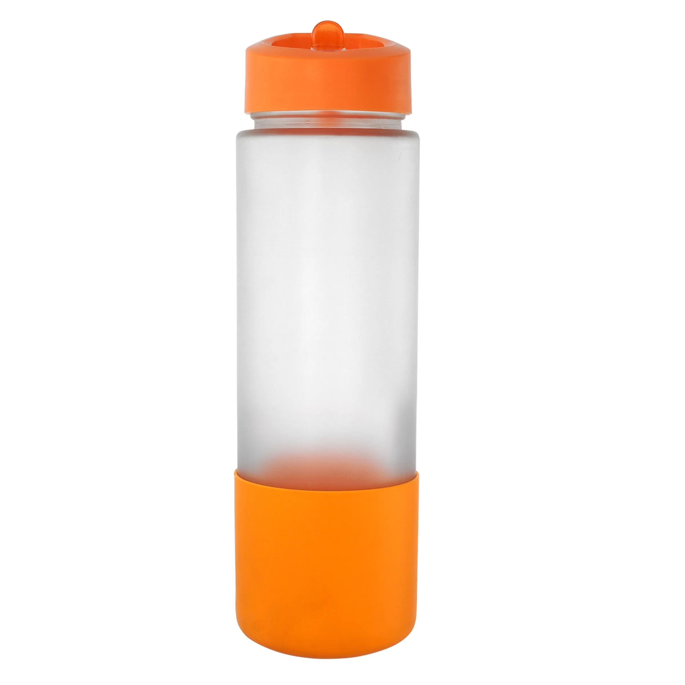 Pop Up 22 oz. Full Color Frosted Glass Grip Bottle 2
