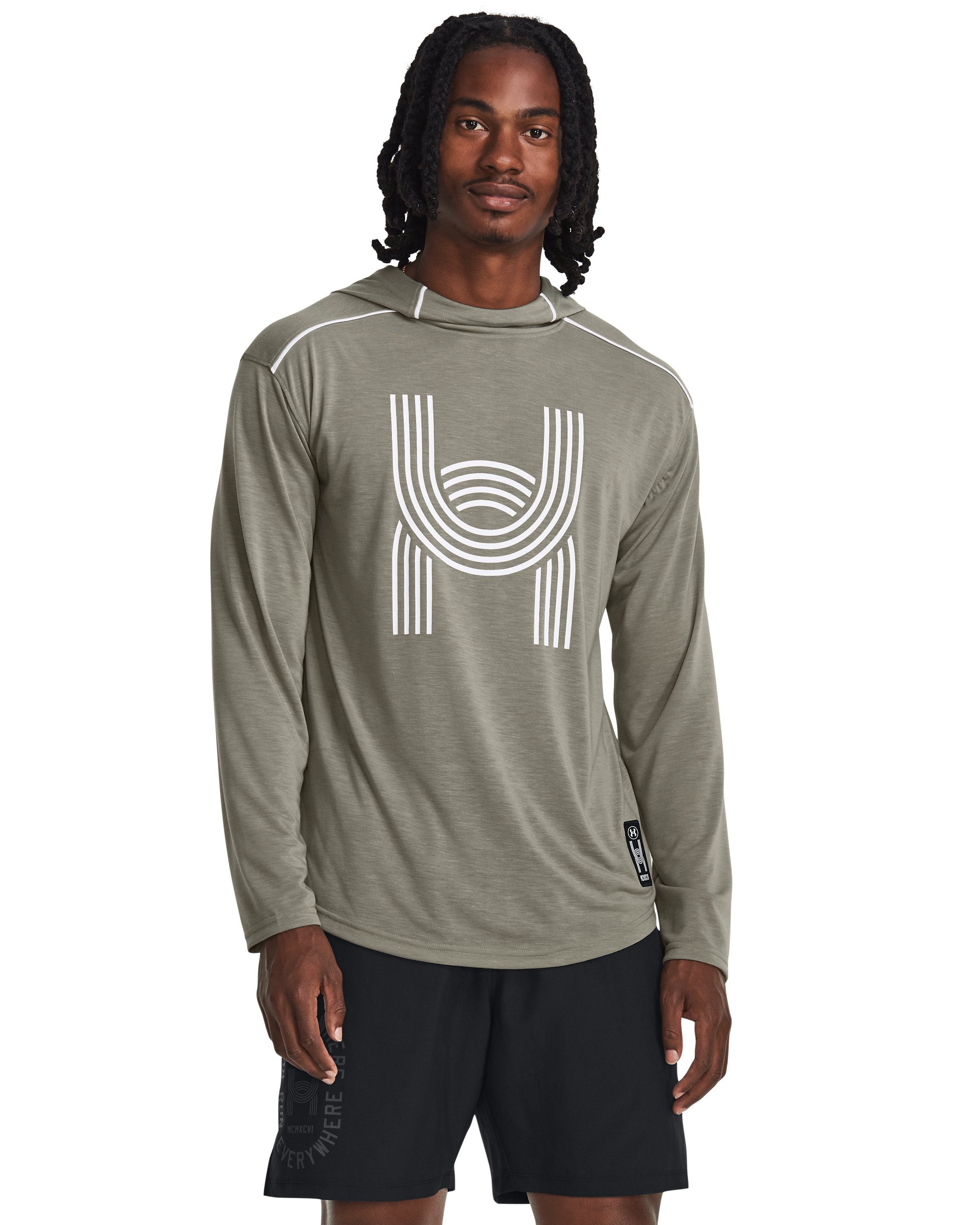 Men's UA Run Everywhere Hooded Long Sleeve, custom hoodie or sweatshirt with logo imprint 2