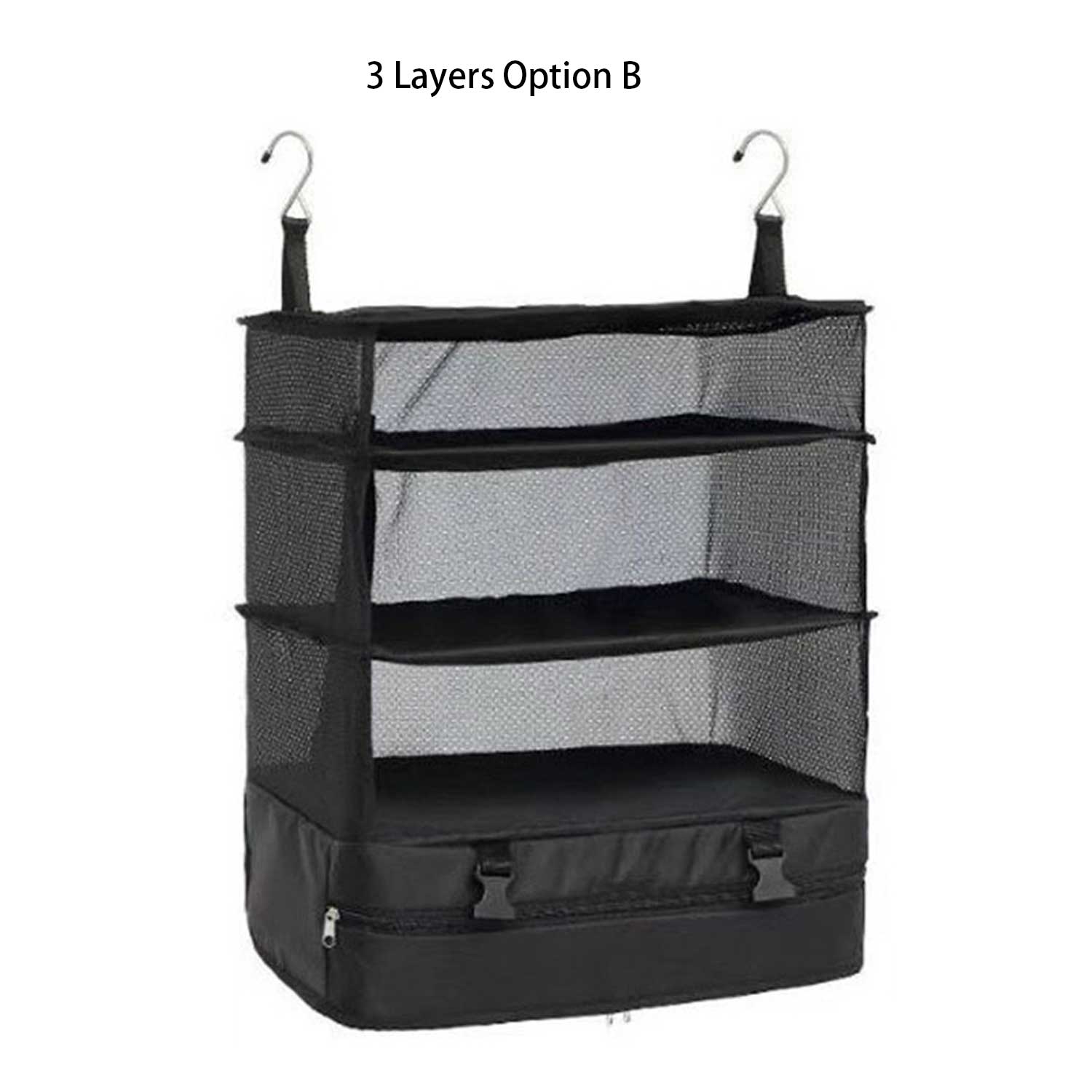 3/5/7-Layer Hanging Organizer - Foldable Mesh Storage Bag 8