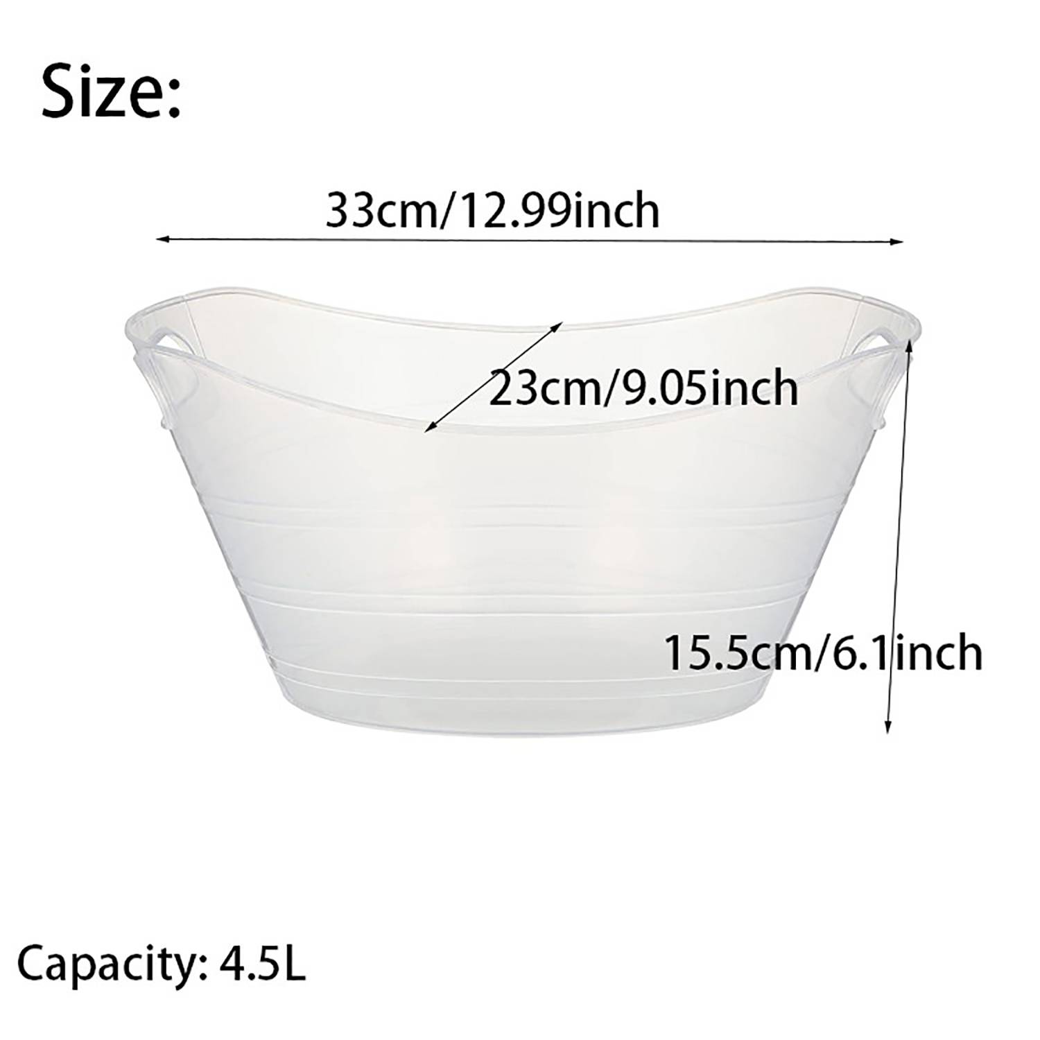 152 oz Heavy-Duty Plastic Ice Bucket 8
