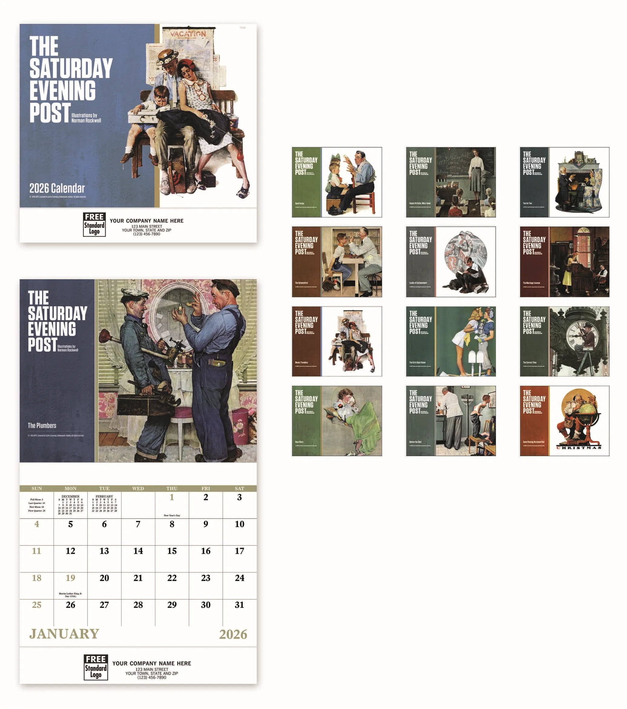 Calendars - Wall, The Saturday Evening Post 2