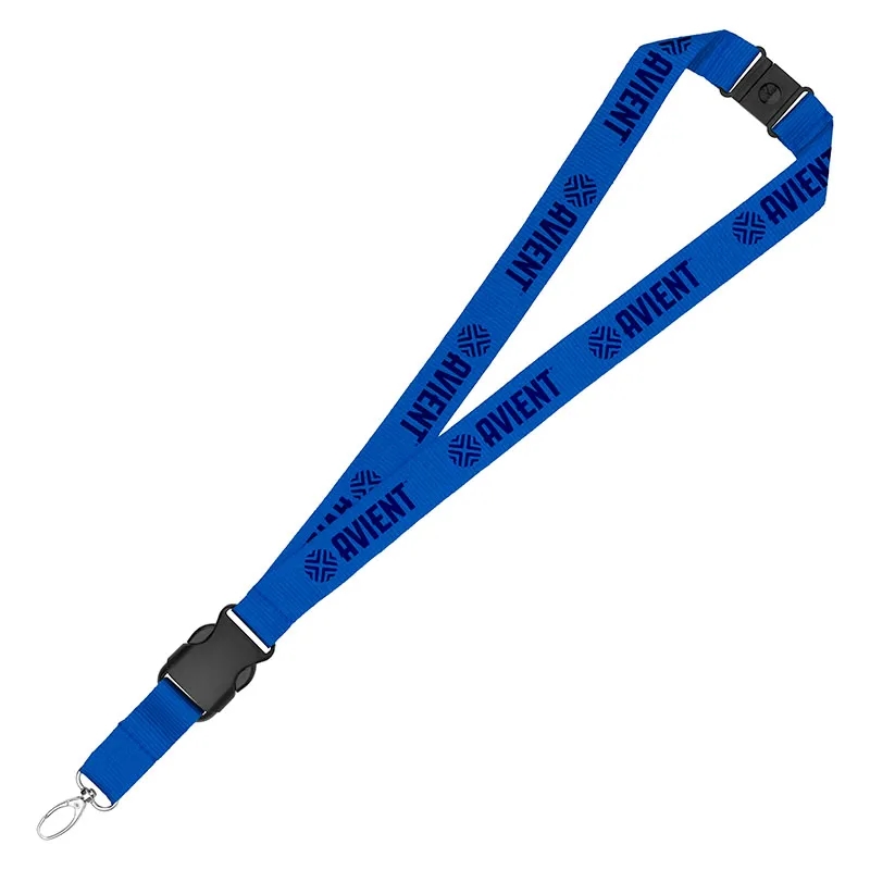 1" Eco Friendly rPET Lanyard w/ Buckle and Safety Breakaway 13