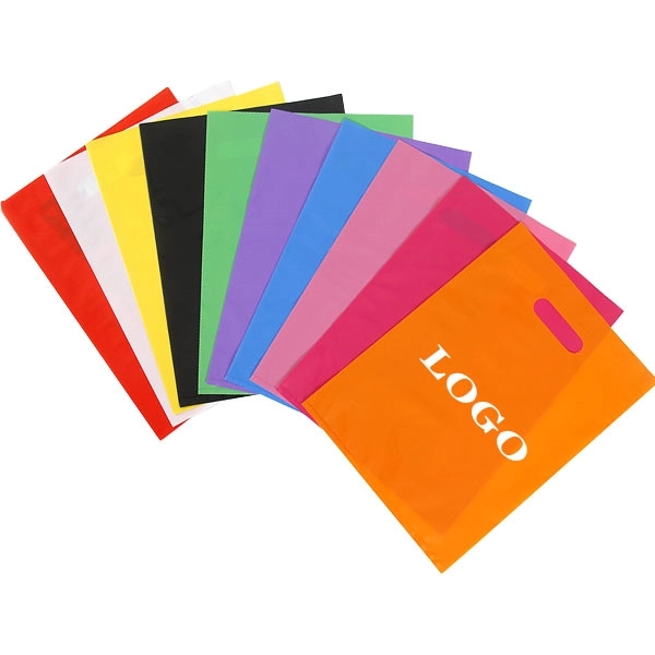 Die Cut Handle Plastic Bags - 15" x 12" 8
