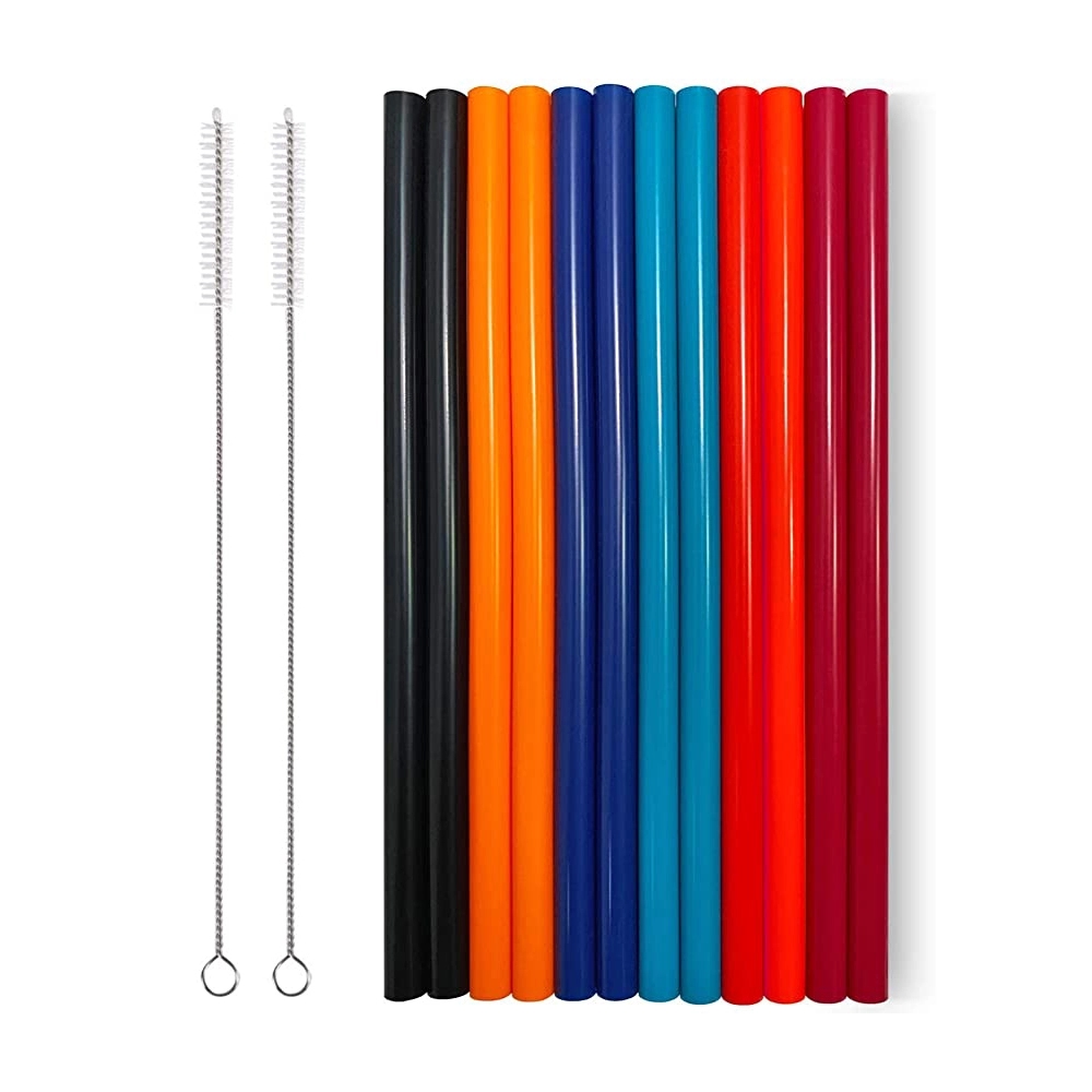 Silicone Straw Set with Bag 4