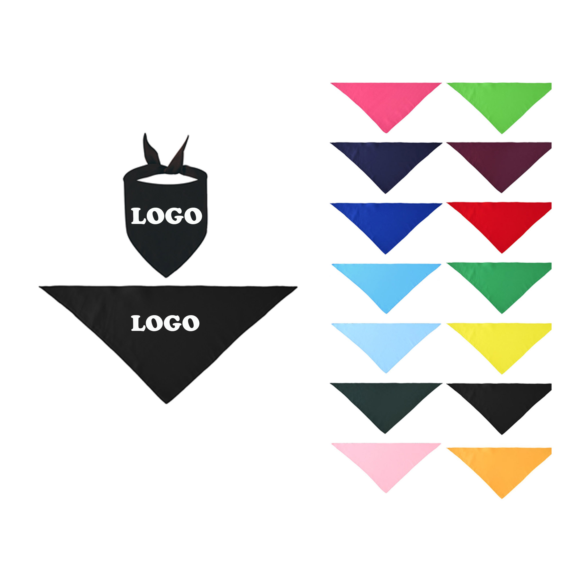 MOQ 50 pcsPrinted Dog Bandanas 2